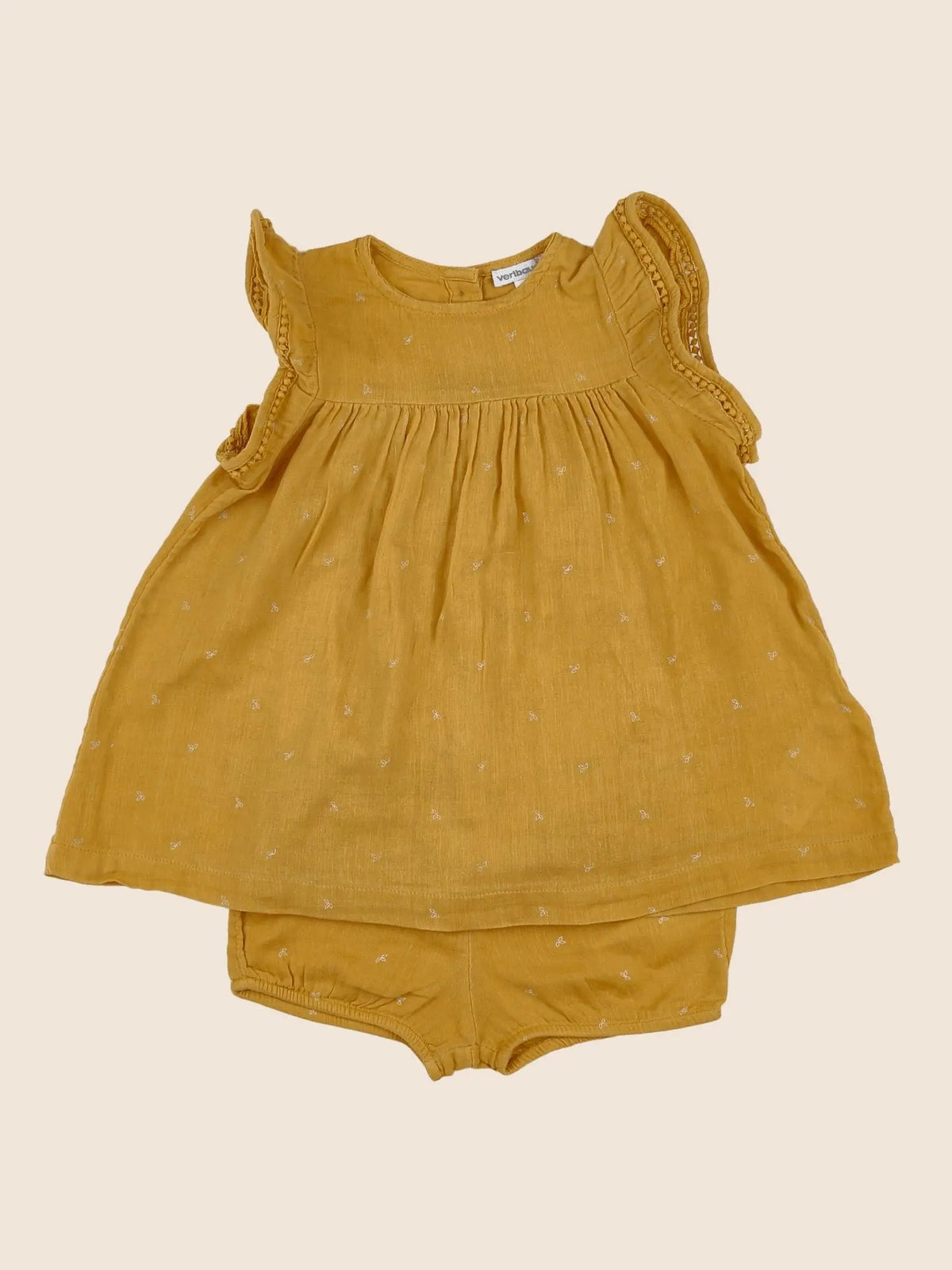 Vertbaudet - robe jaune - 18 mois