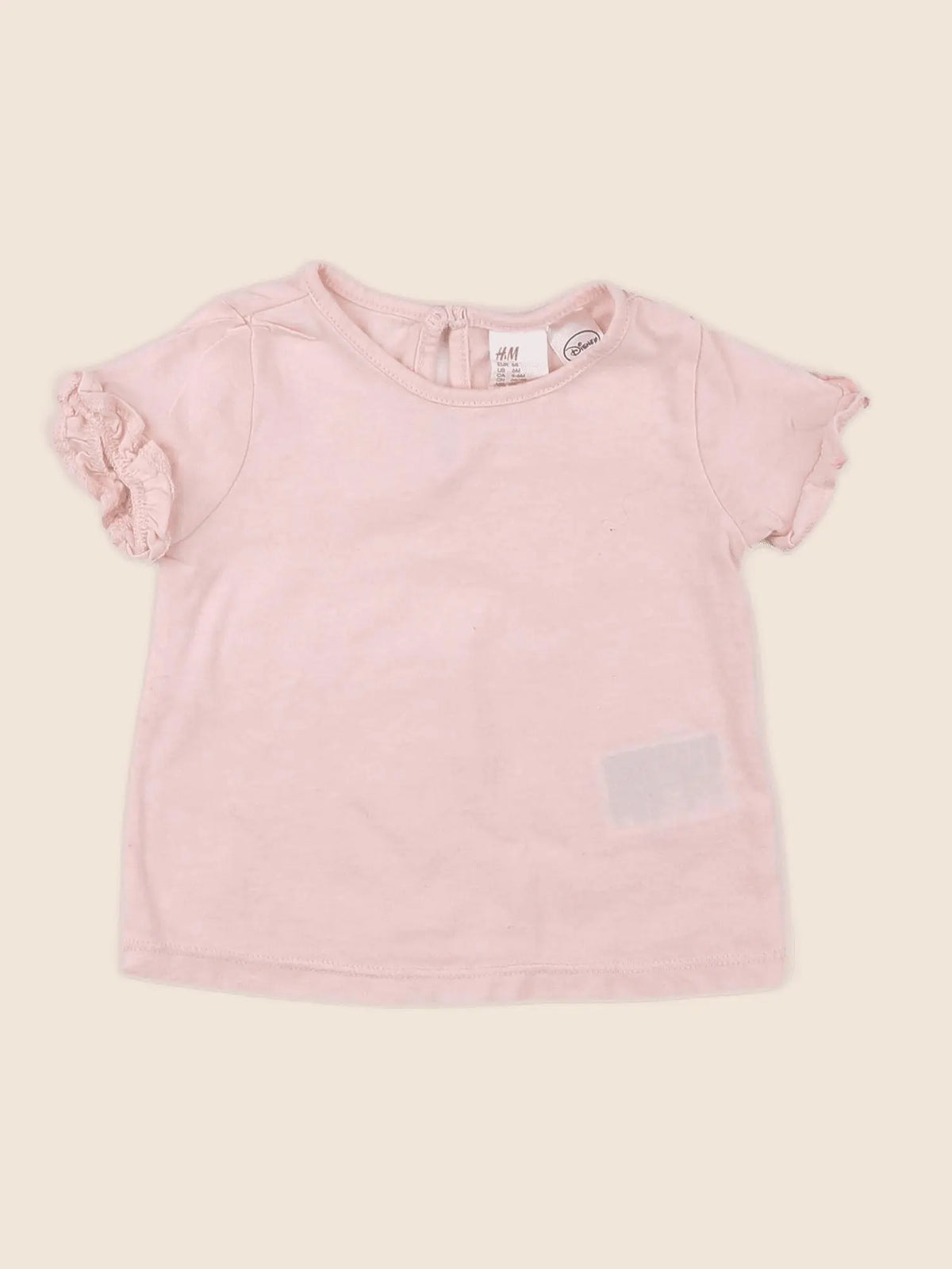 H&M - tee-shirt rose - 6 mois
