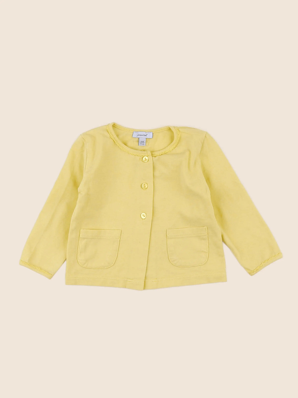 Absorba - tee-shirt jaune - 9 mois