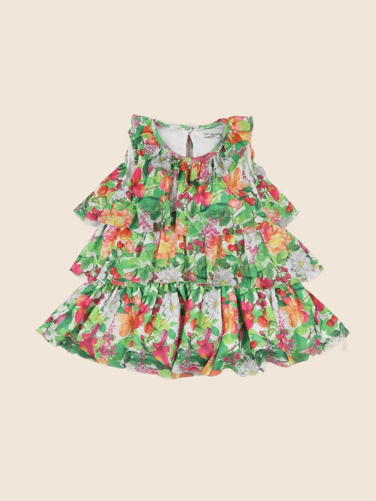 Mayoral - robe multicolore - 12 mois
