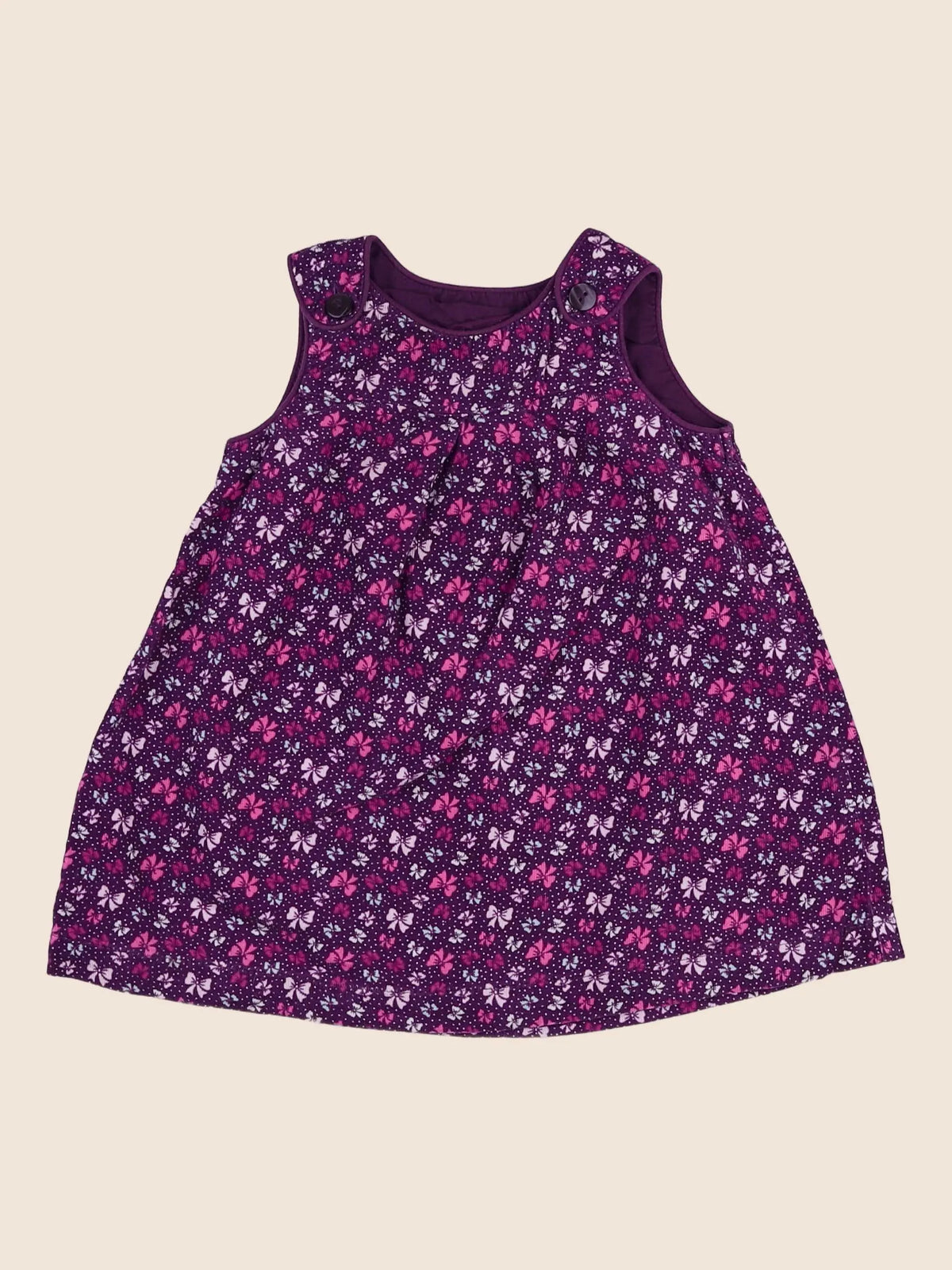H&M - robe violet - 12/18 mois