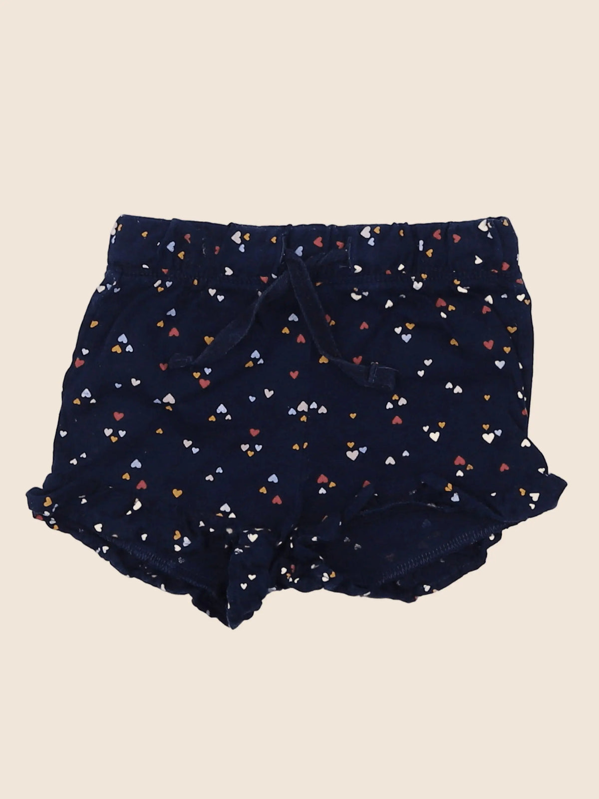 H&M - short bleu - 3/6 mois