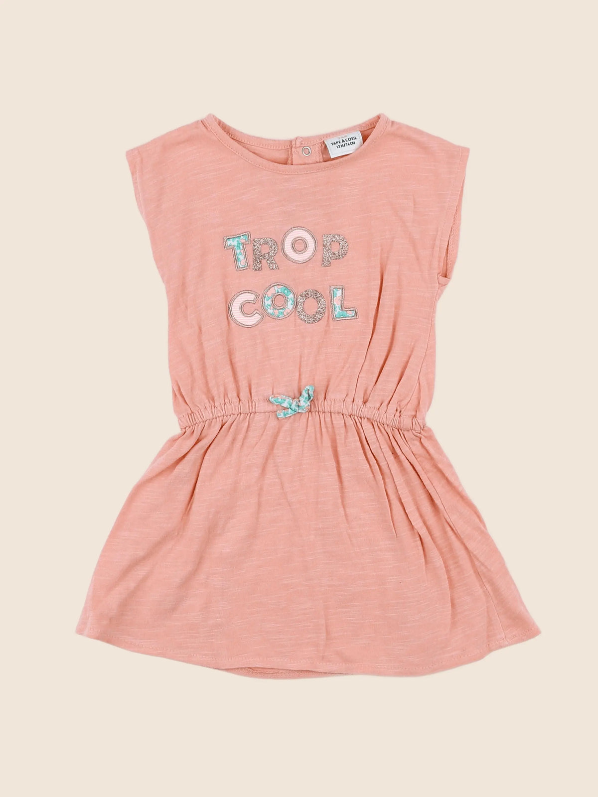 Tape à l'oeil - robe rose - 12 mois
