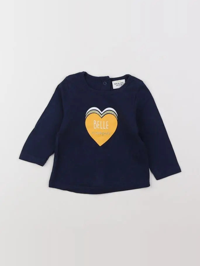 Tape à l'oeil - tee-shirt bleu - 3 mois