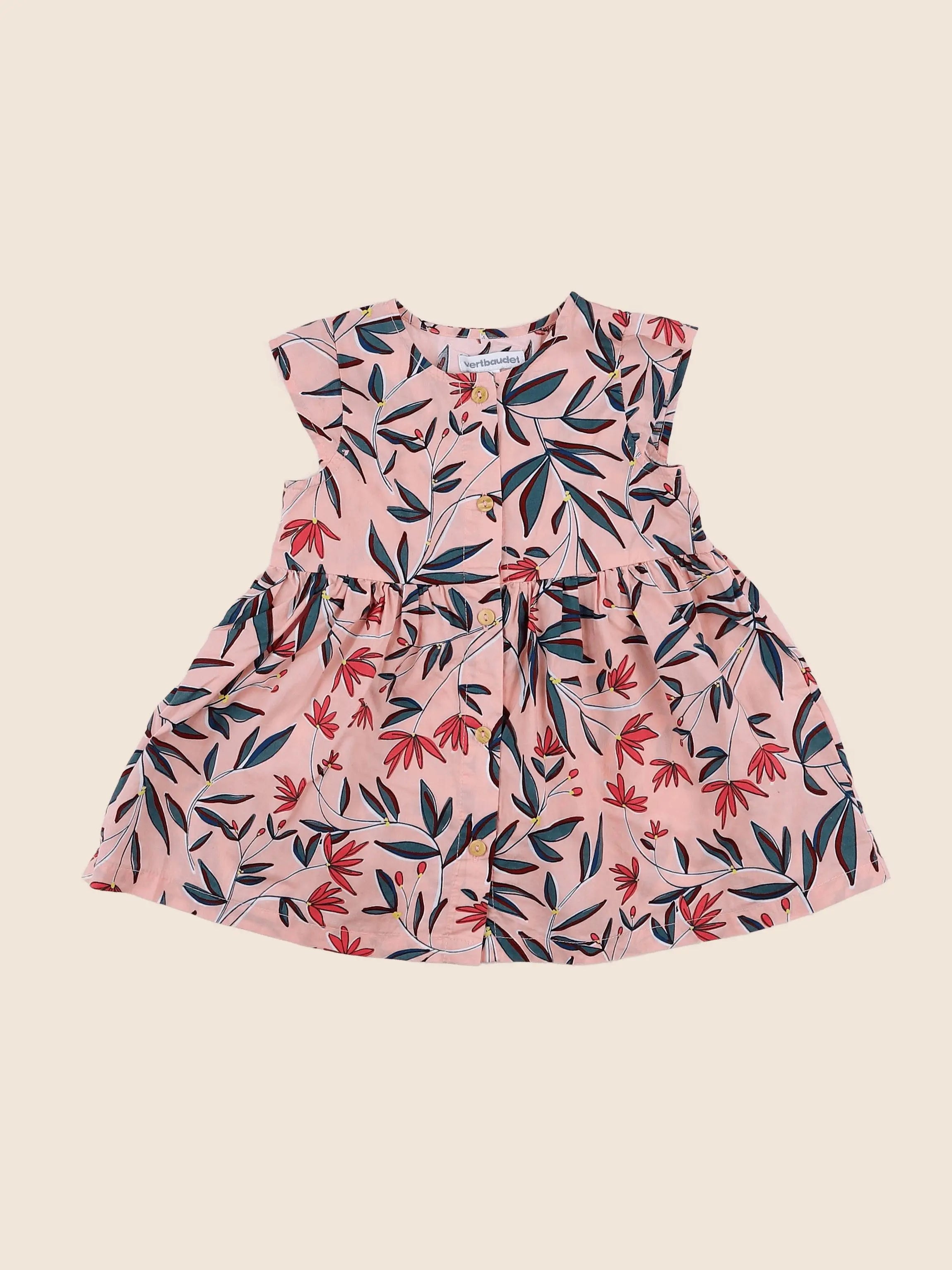 Vertbaudet - robe rose, multicolore - 12 mois