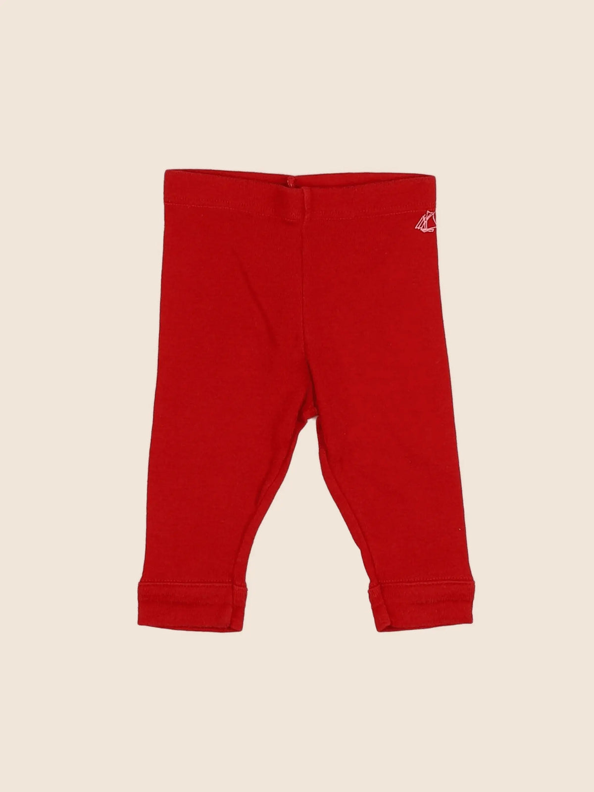Petit Bateau - legging rouge - 3 mois
