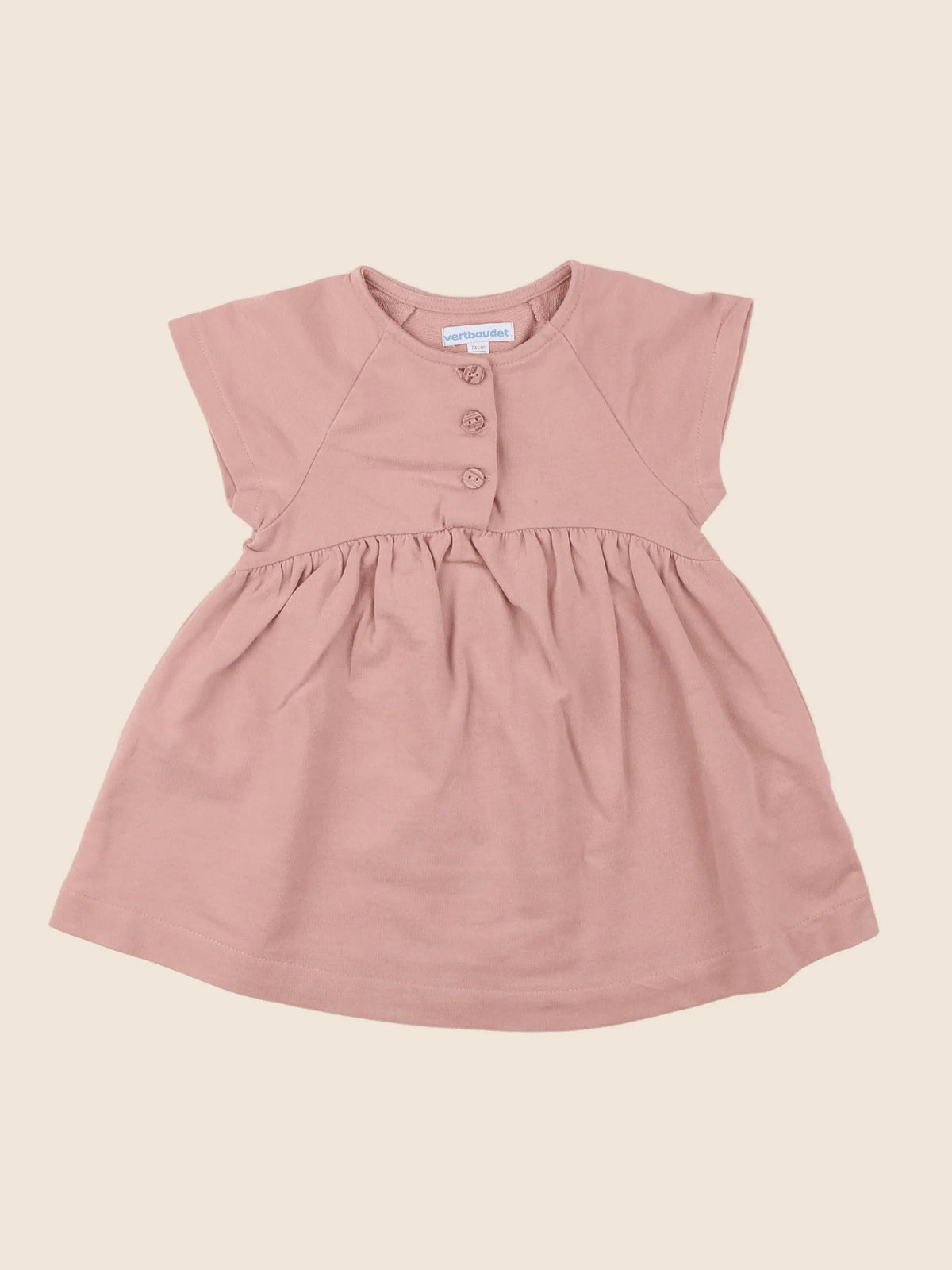 Vertbaudet - robe rose - 12 mois