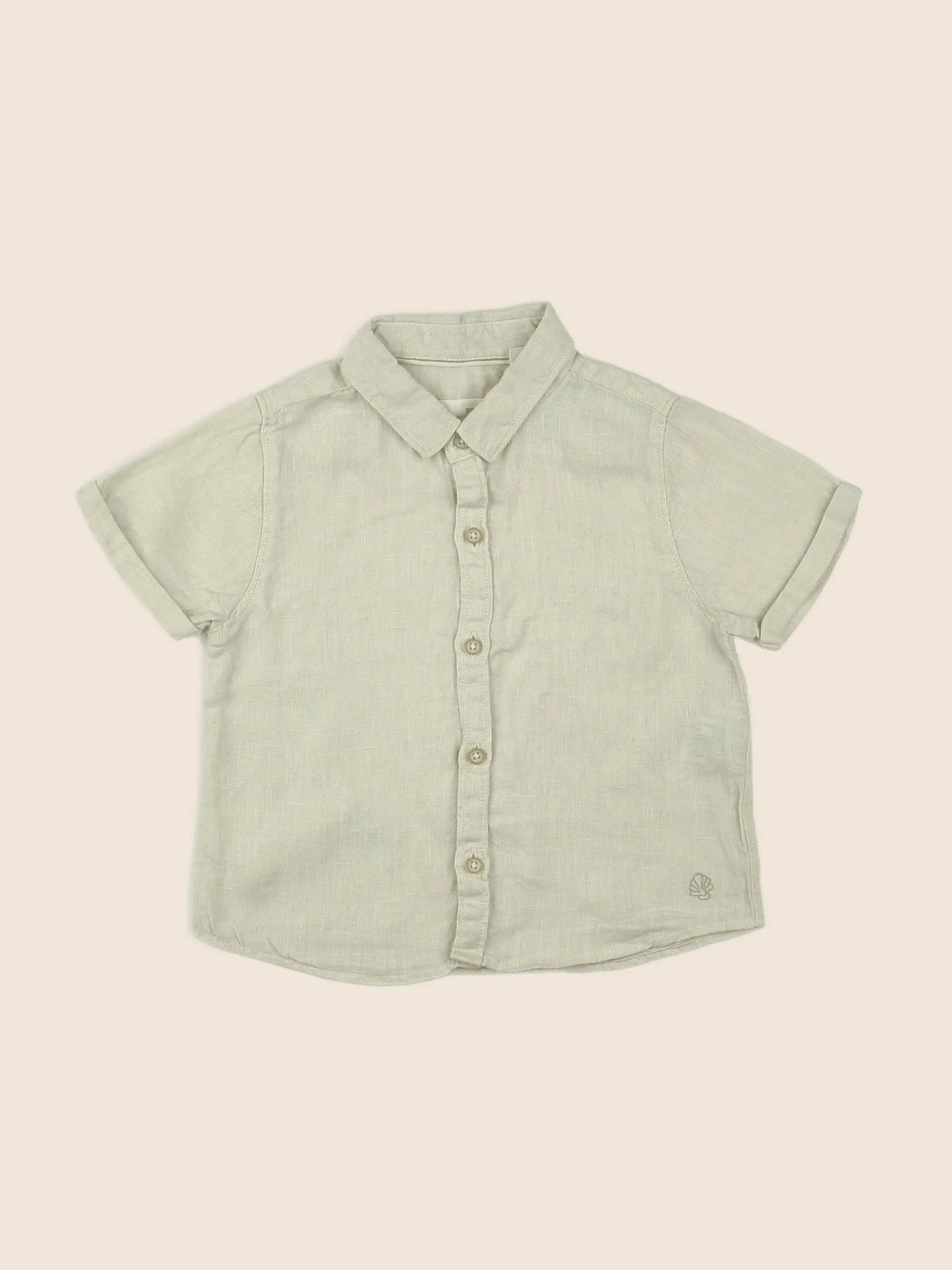 Zara - chemise jaune - 9/12 mois