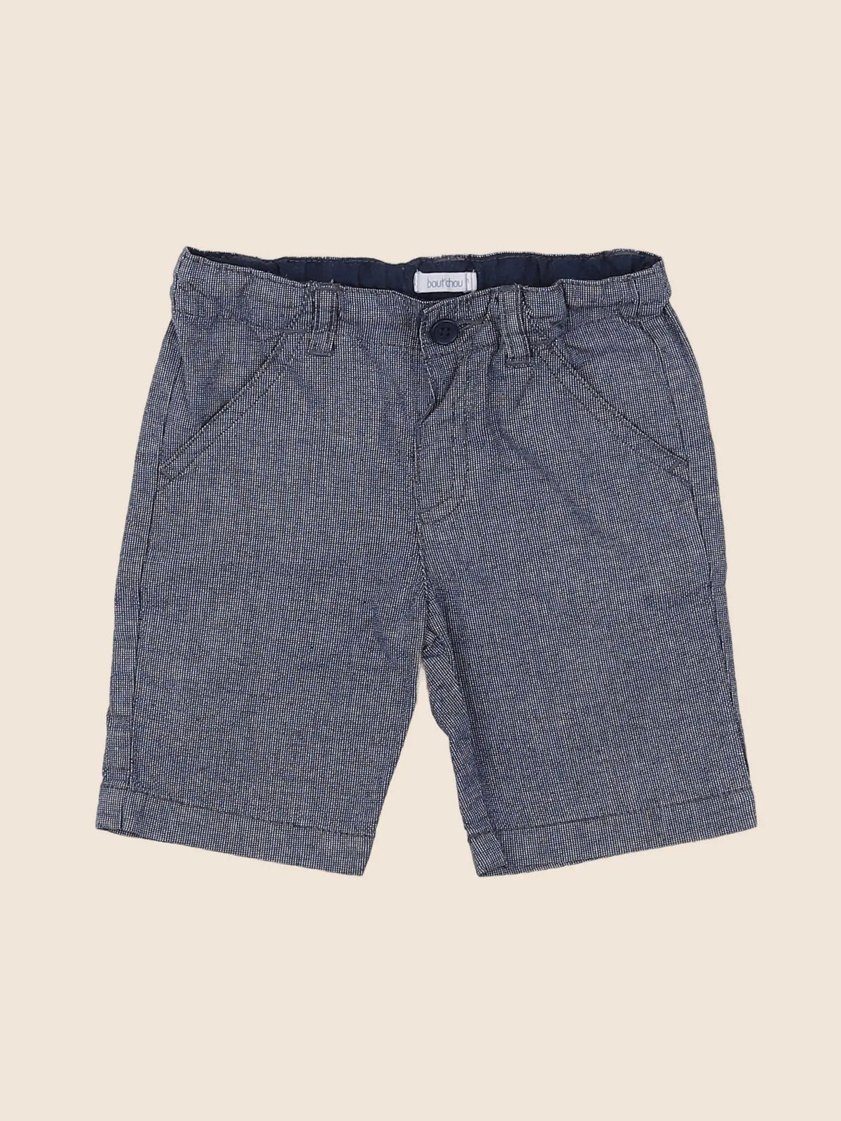 Boutchou - short bleu - 12 mois