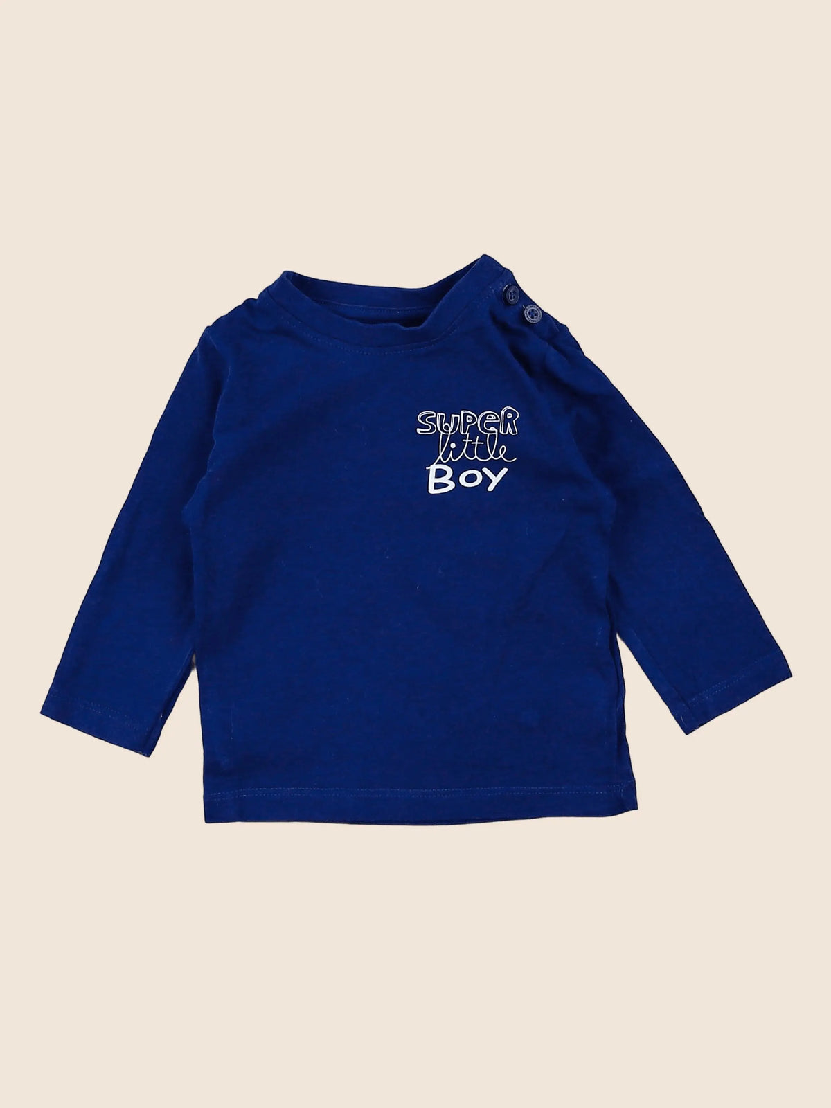 Vertbaudet - tee-shirt bleu - 3 mois