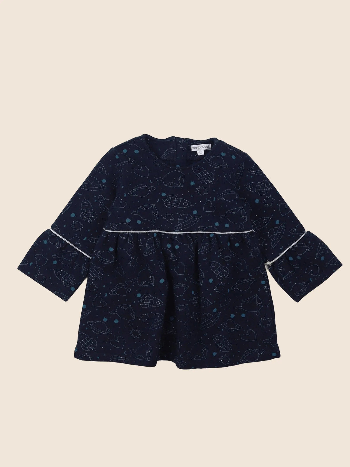 Vertbaudet - robe bleu - 18 mois