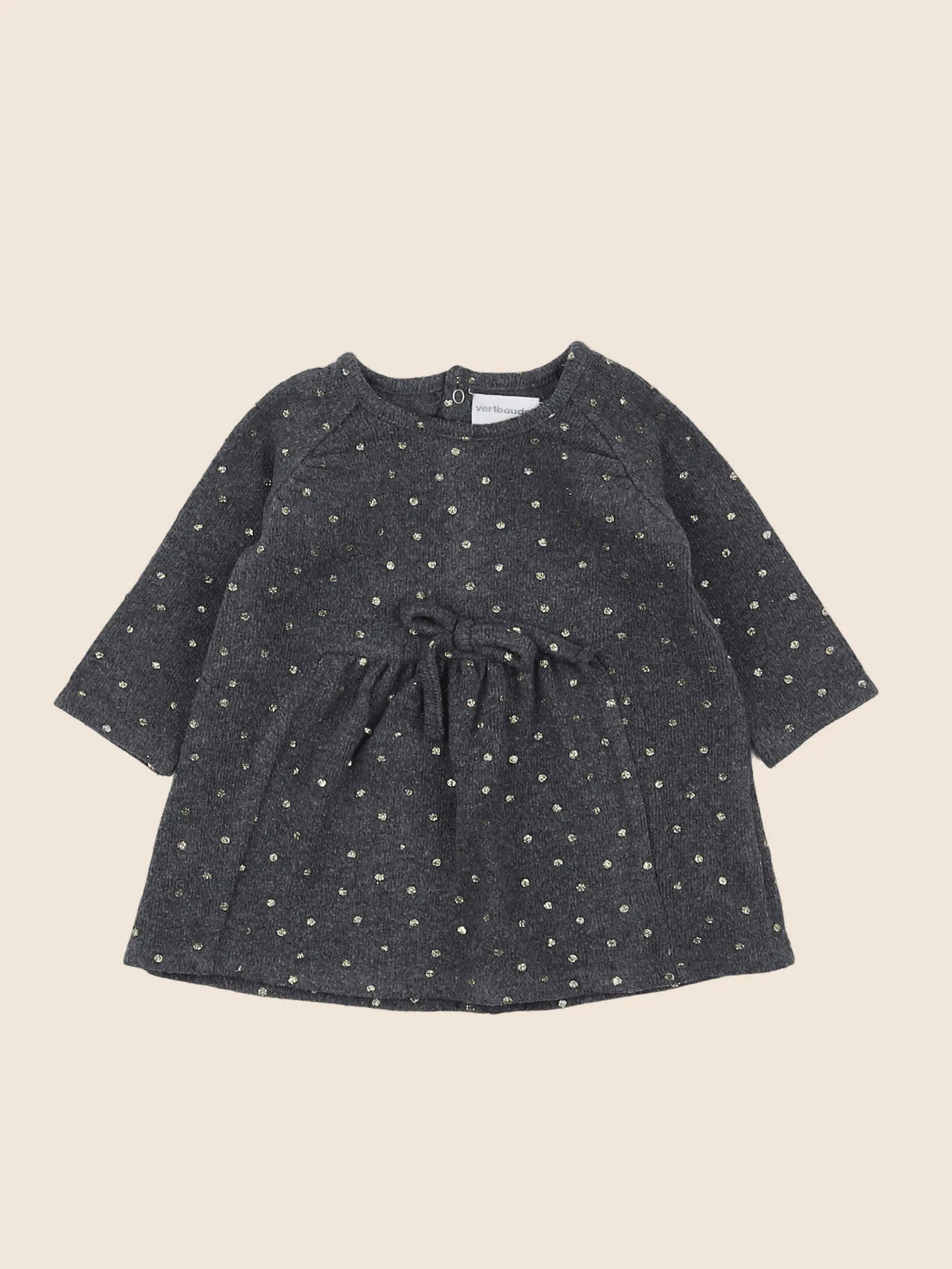 Vertbaudet - robe gris - 3 mois