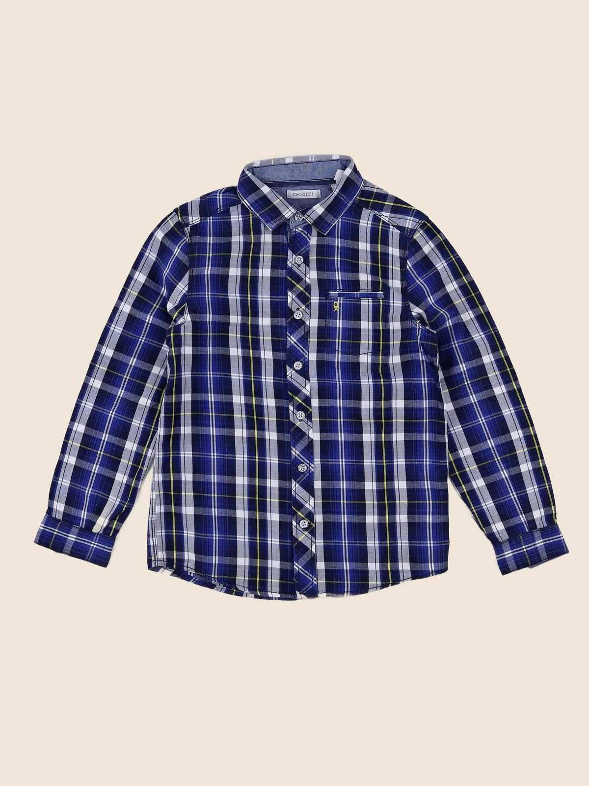 Okaidi - chemise bleu - 8 ans
