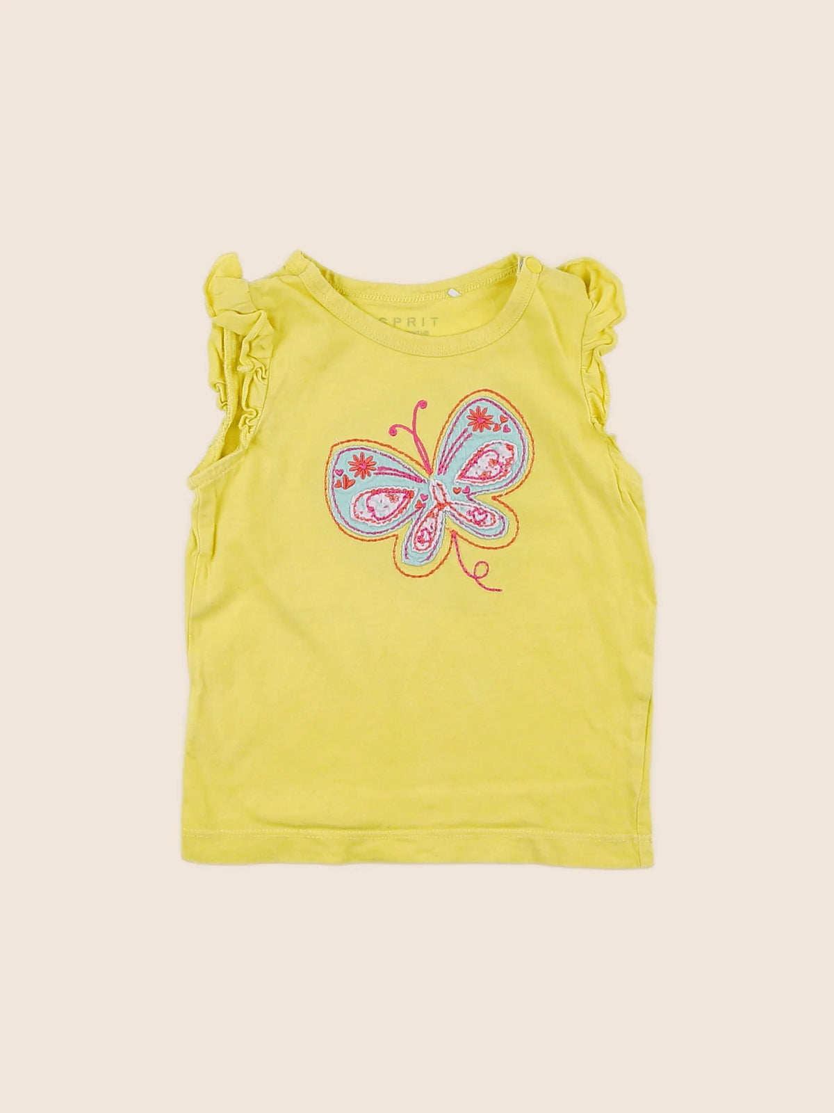 Esprit - tee-shirt jaune - 9 mois