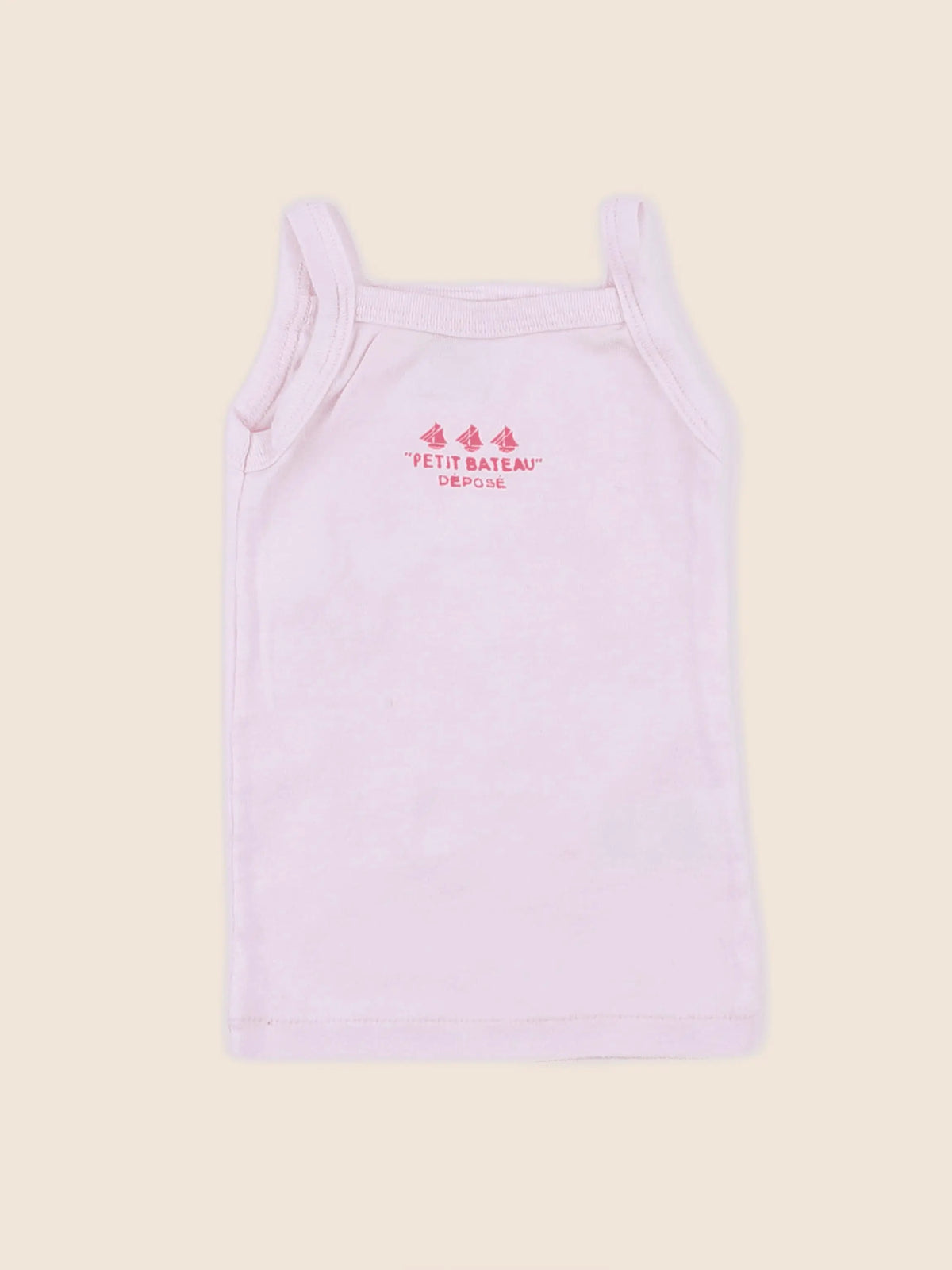 Petit Bateau - maillot de corps rose - 12 mois