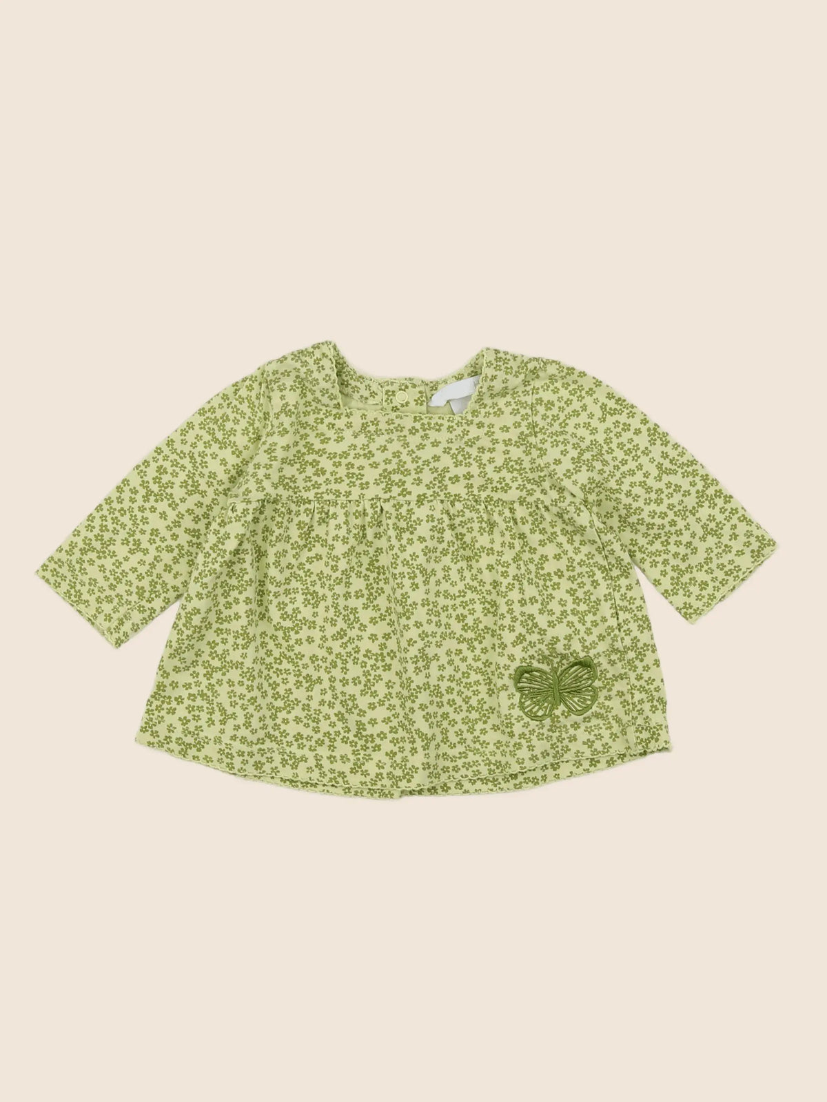 H&M - tee-shirt vert - 3 mois