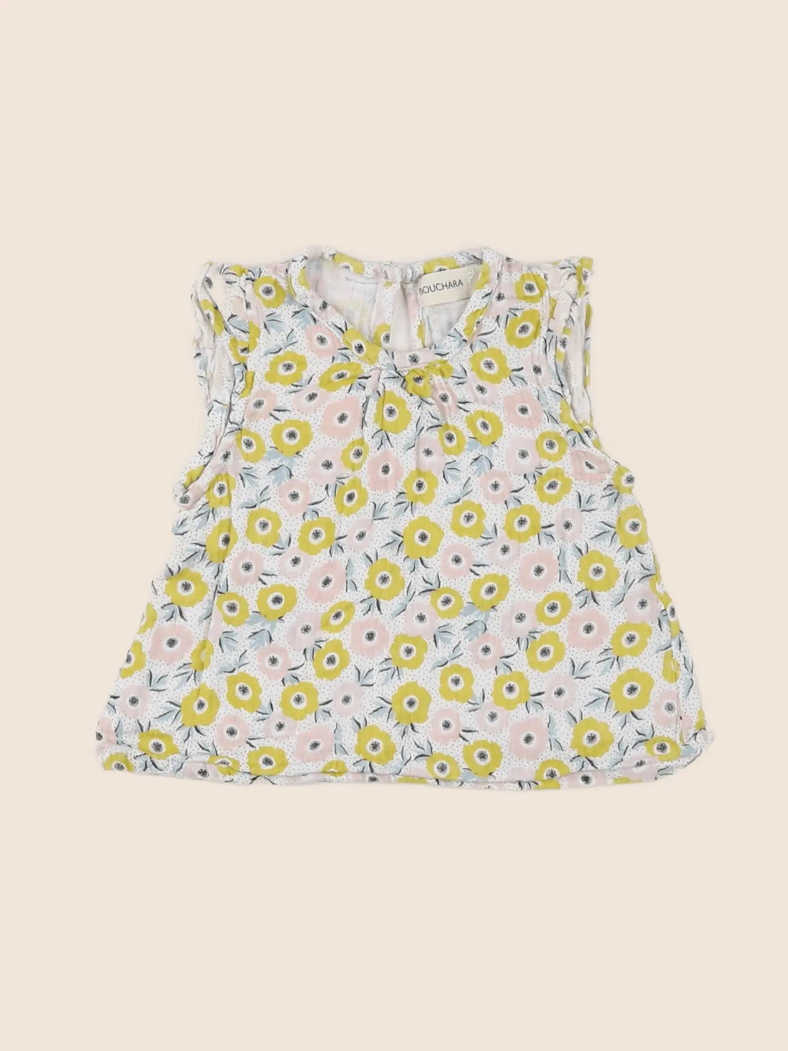 Bouchara - blouse jaune - 18 mois