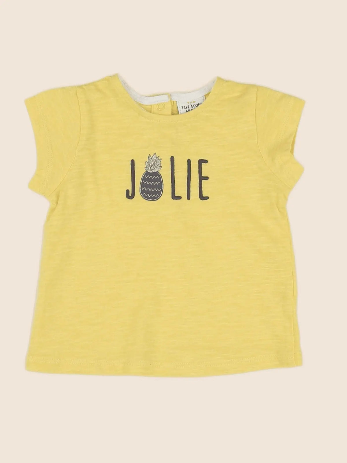 Tape à l'oeil - tee-shirt jaune - 6 mois