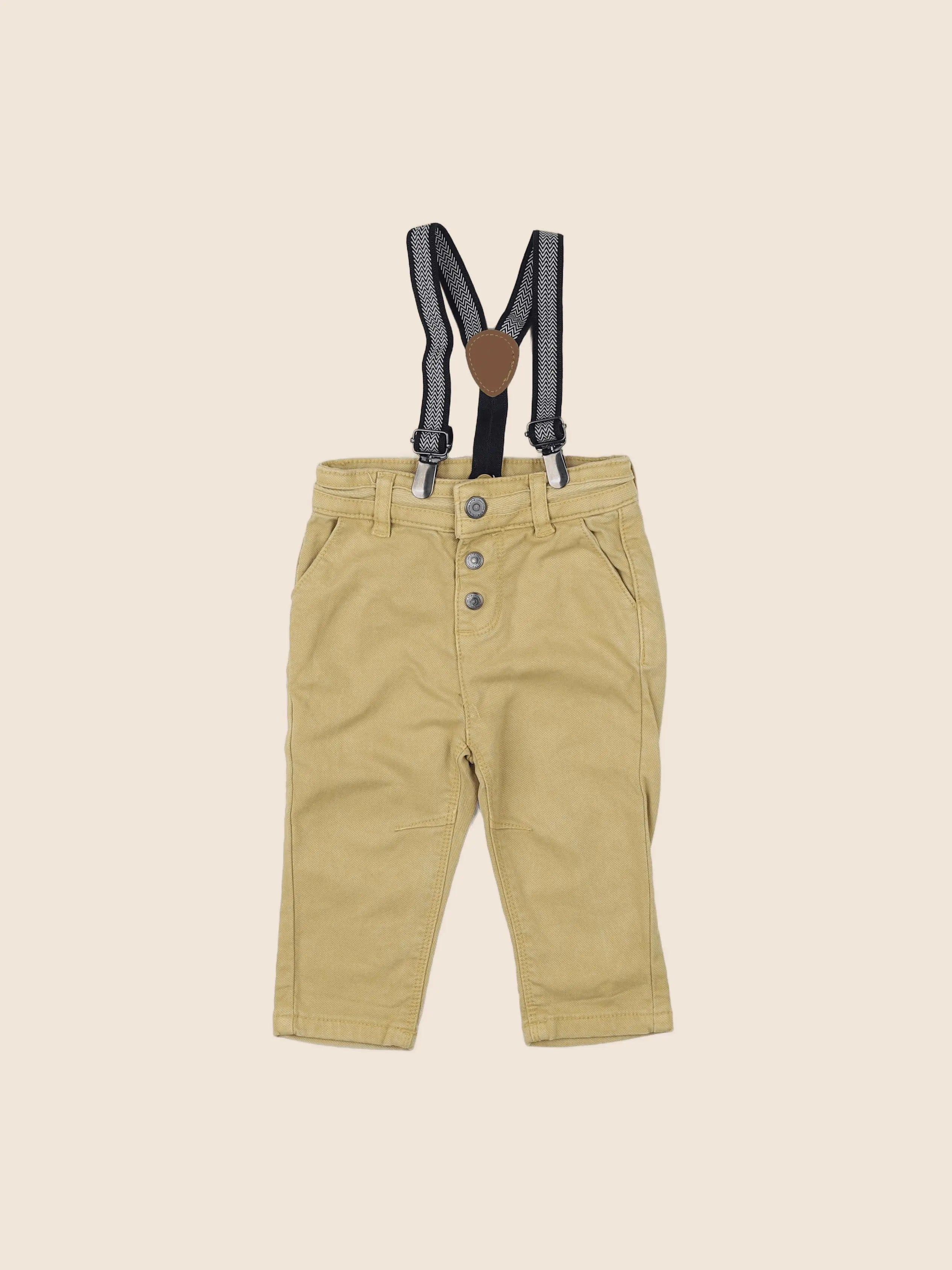 Tape à l'oeil - pantalon jaune - 9 mois