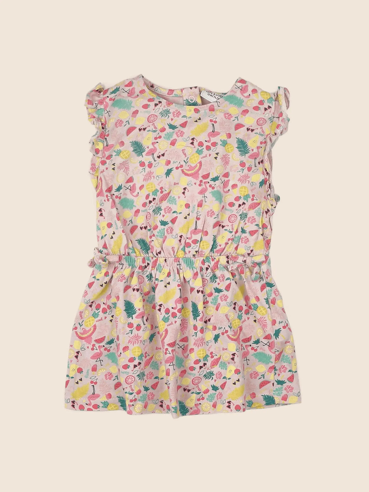 Tape à l'oeil - robe rose - 12 mois