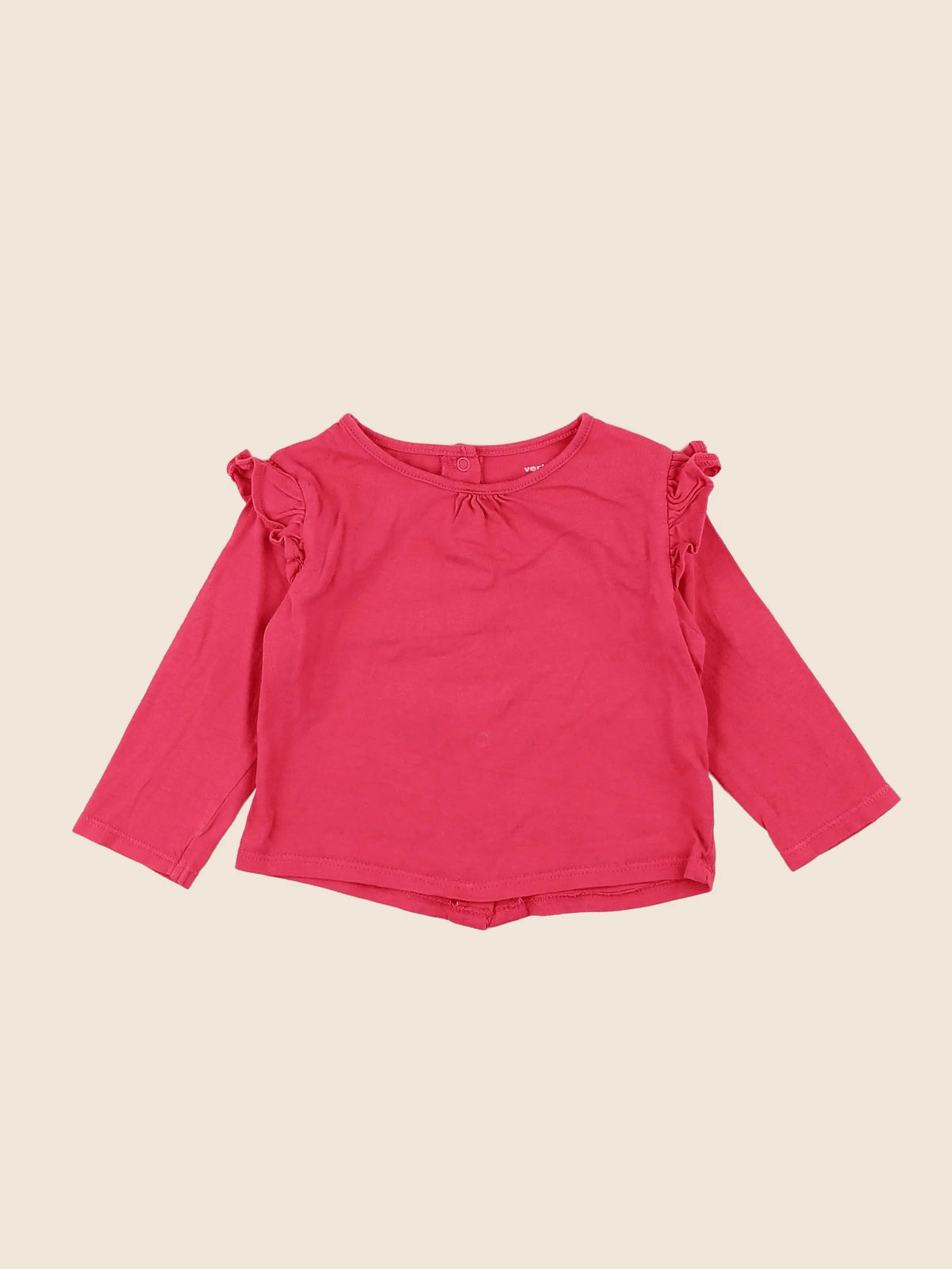 Vertbaudet - tee-shirt rose - 9 mois