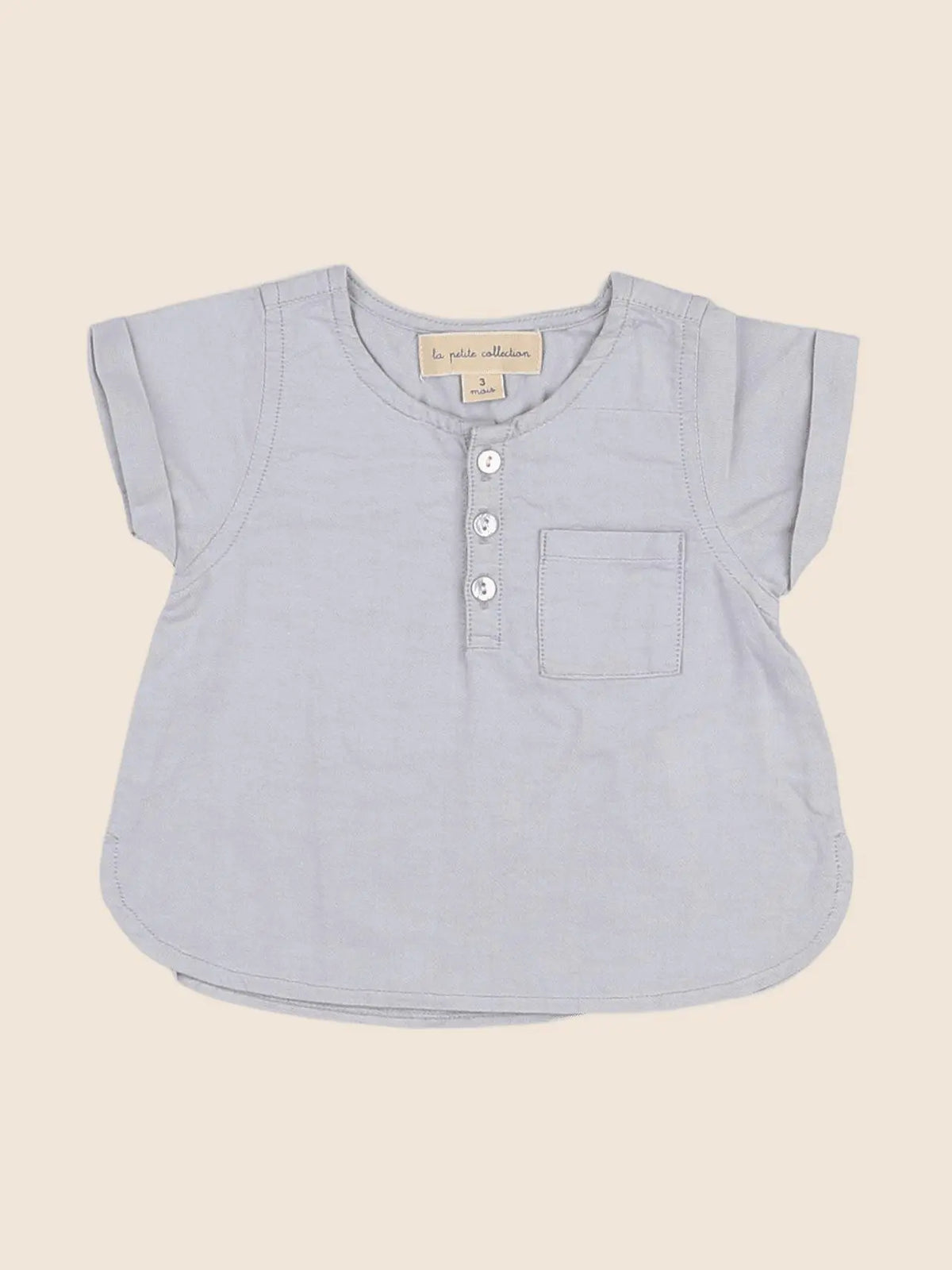 La Petite Collection - chemise gris - 3 mois