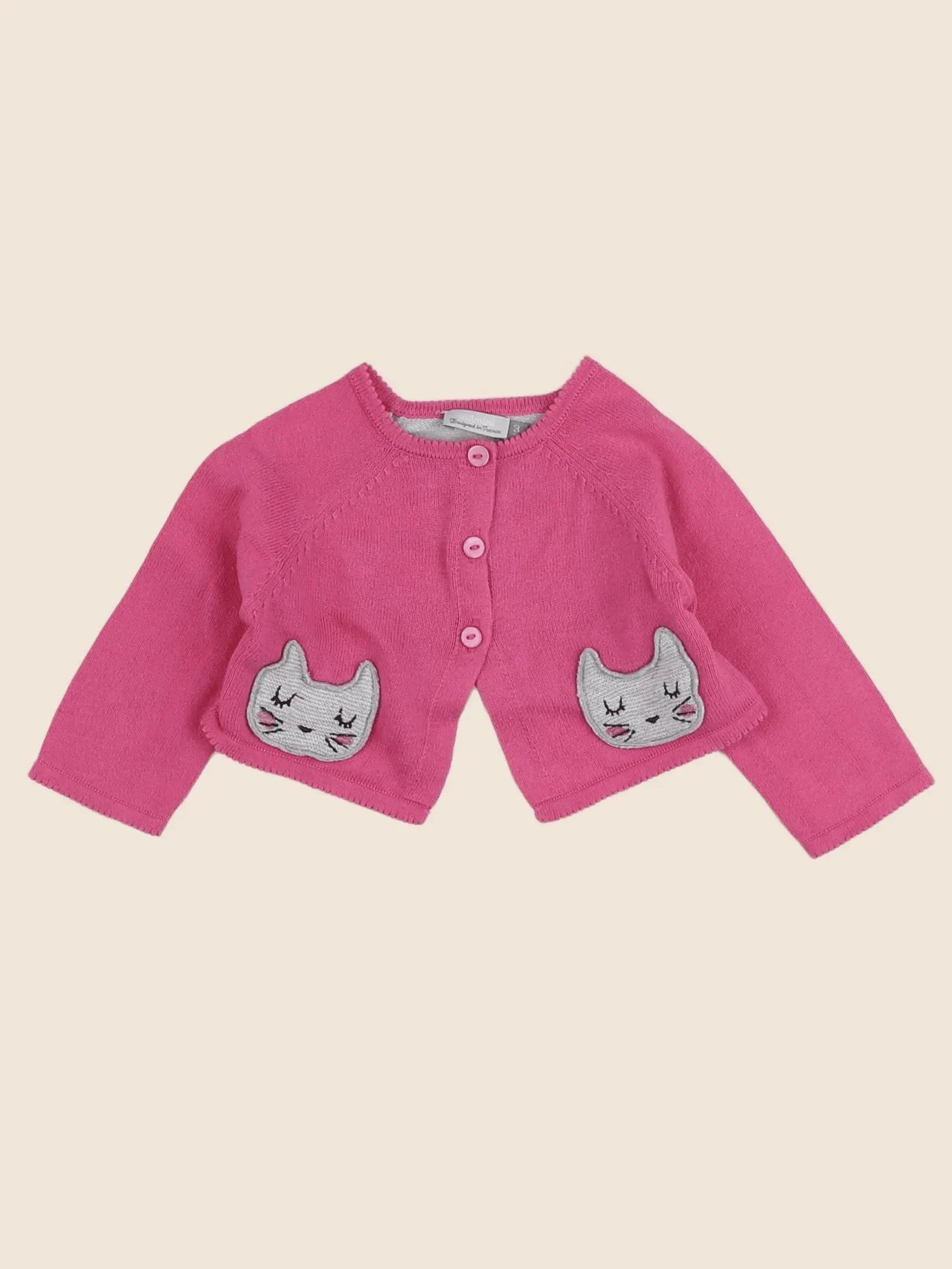 Catimini - gilet rose - 3 mois