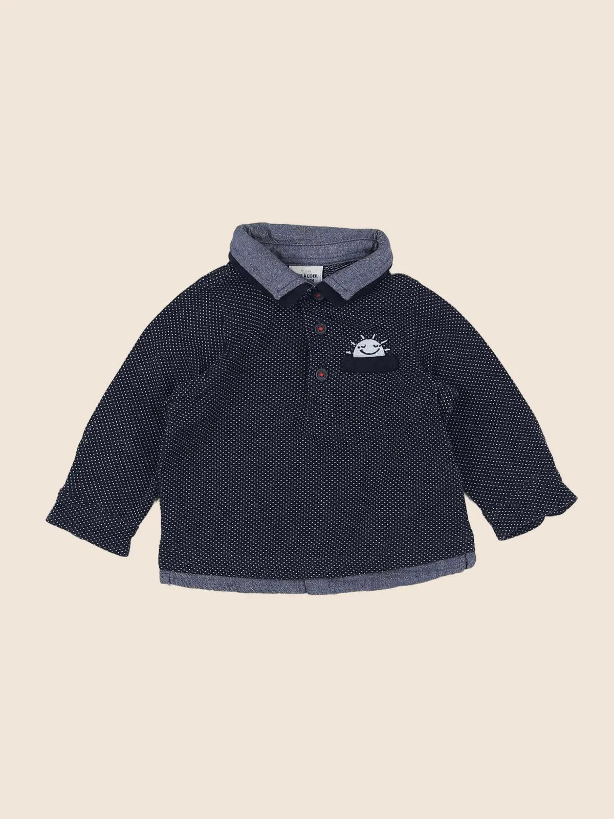 Tape à l'oeil - chemise bleu - 6 mois