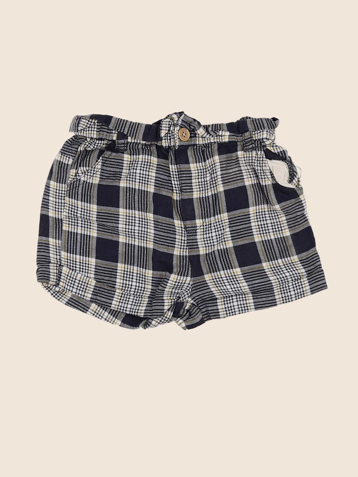 Vertbaudet - short gris, jaune - 12 mois