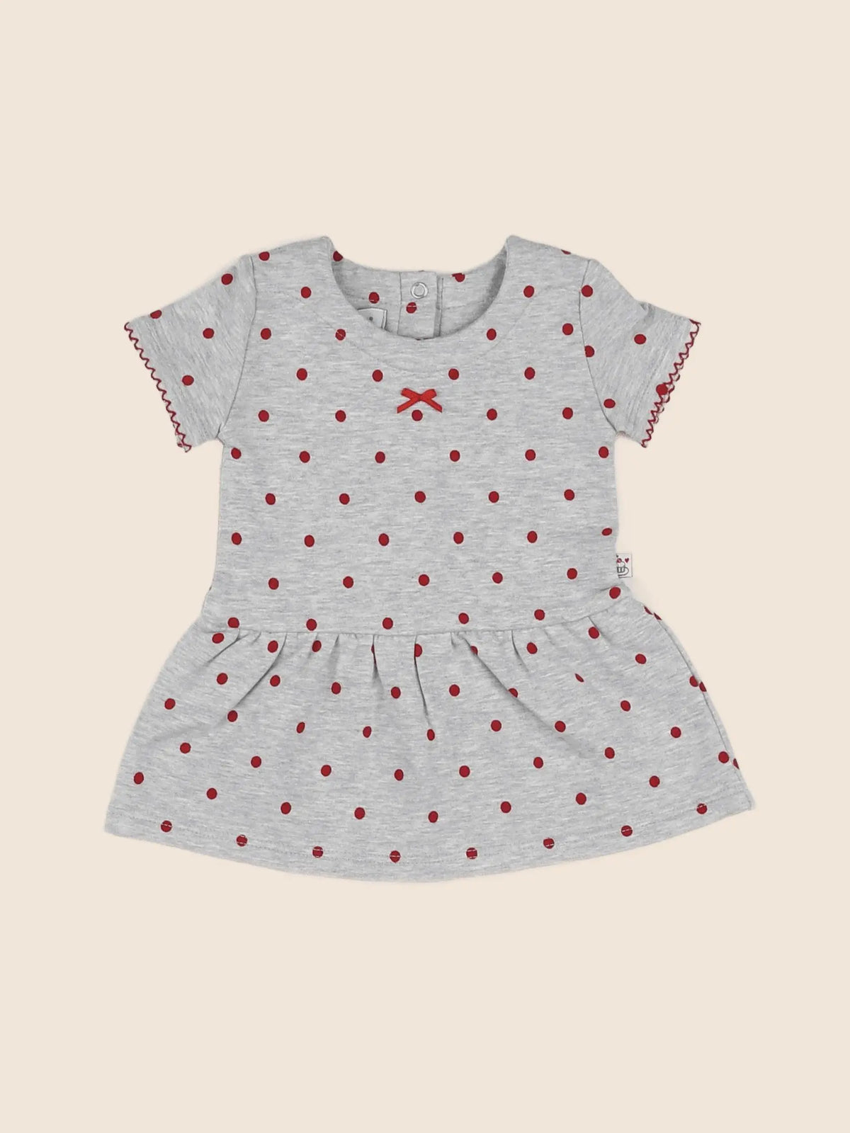 Absorba - robe gris, rouge (état neuf) - 1 mois