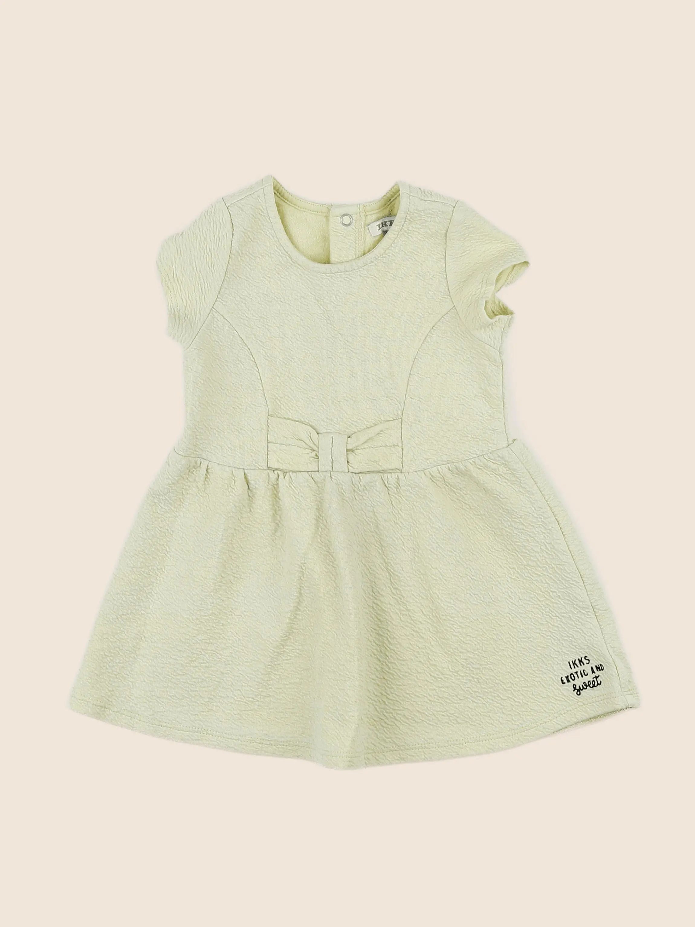 IKKS - robe jaune - 12 mois