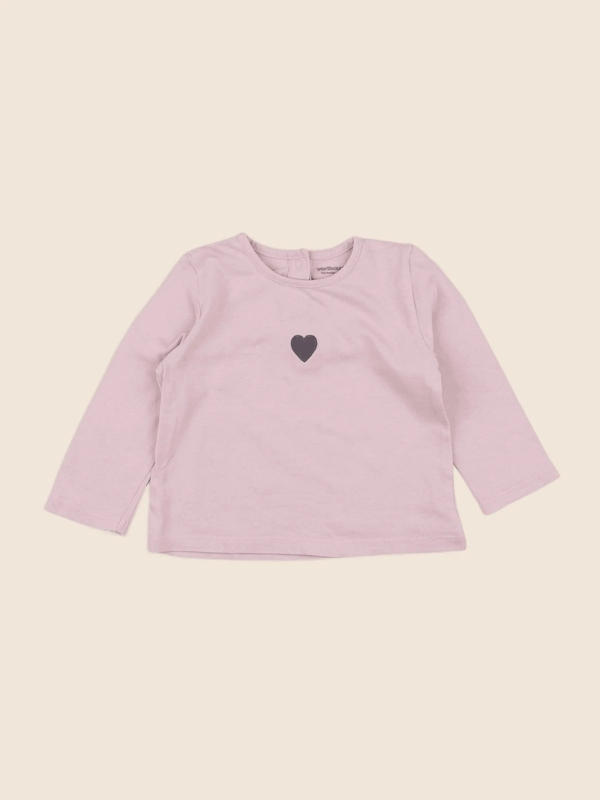 Vertbaudet - tee-shirt rose - 12 mois