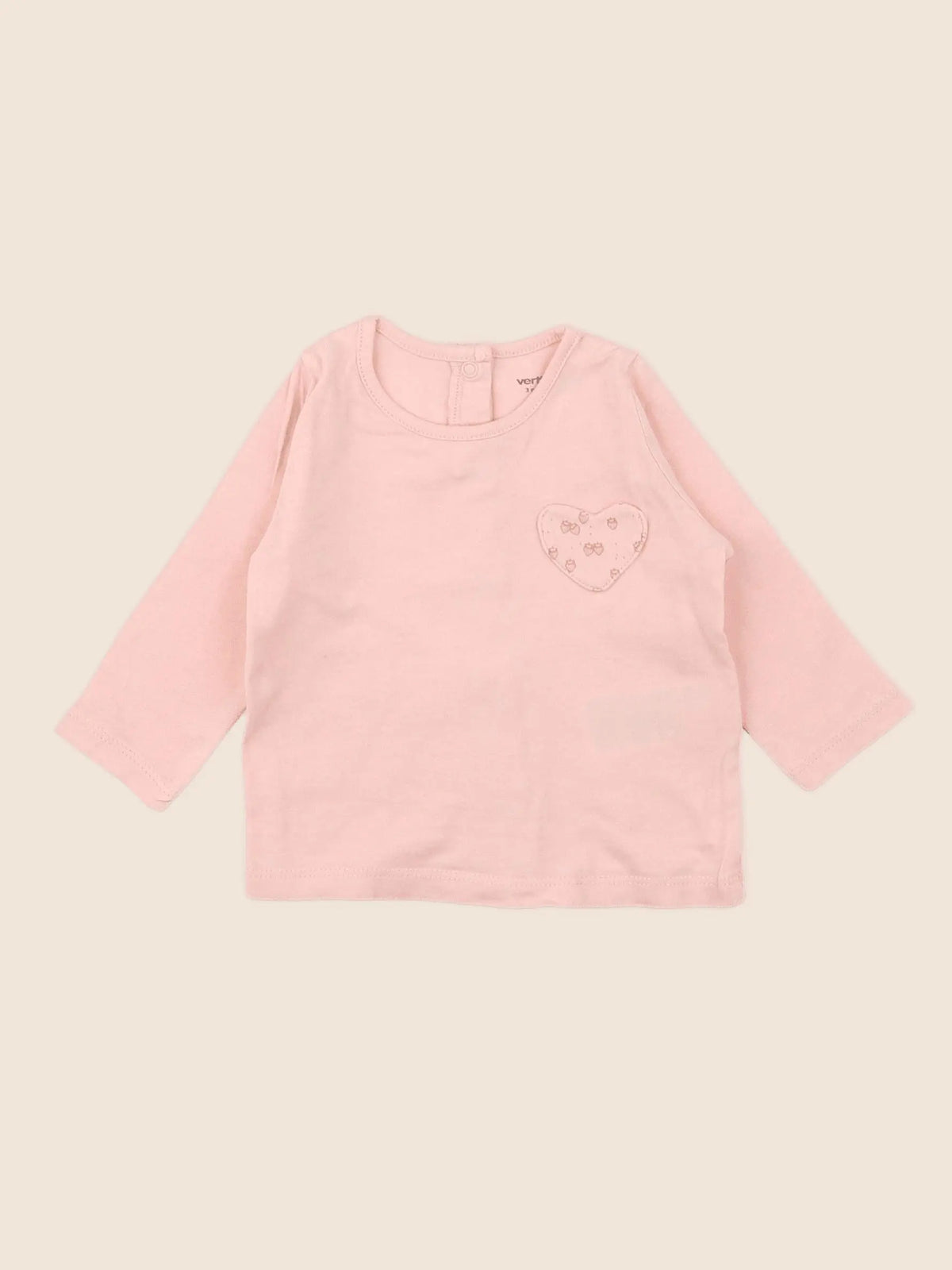 Vertbaudet - tee-shirt rose - 3 mois