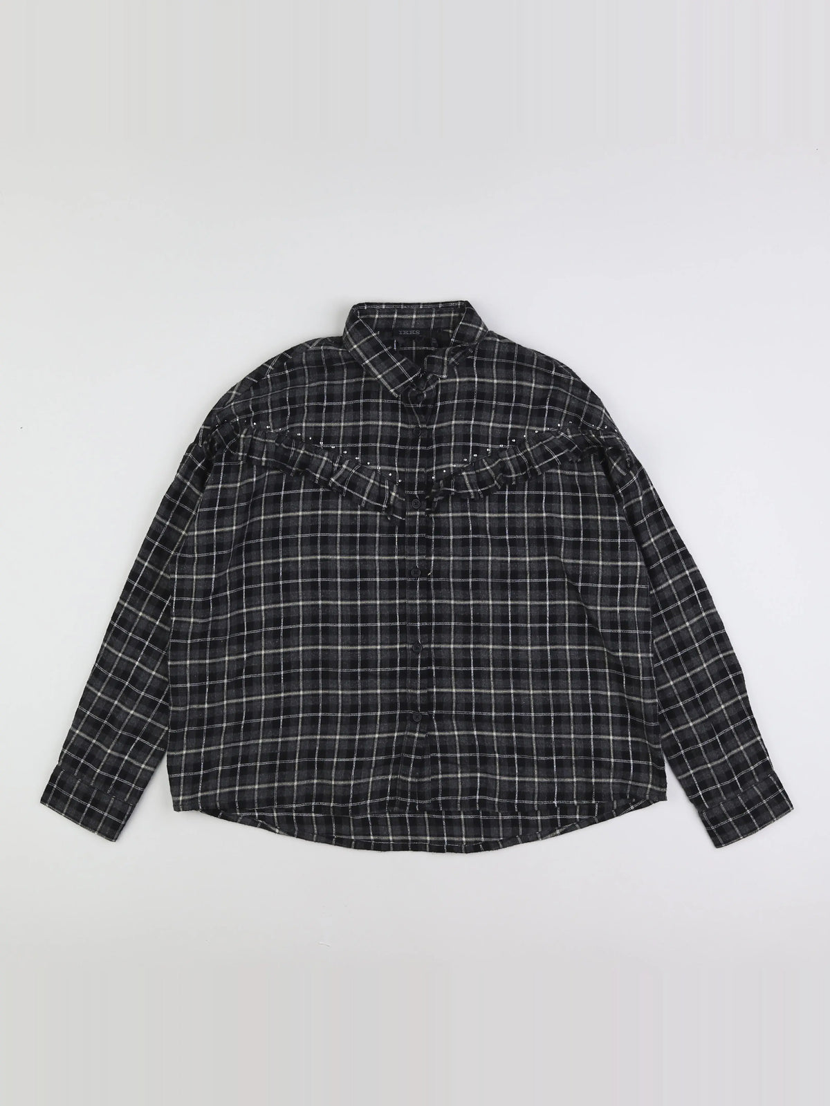 IKKS - blouse gris - 10 ans