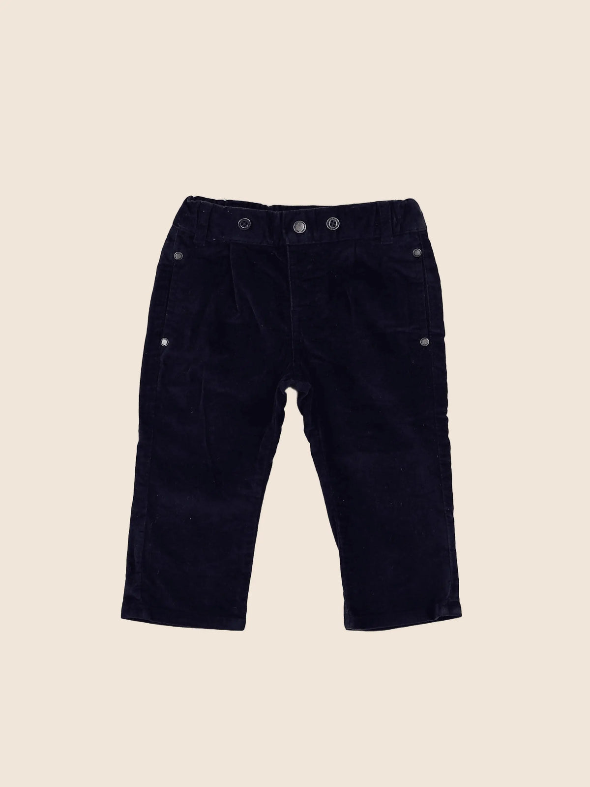 Vertbaudet - pantalon bleu - 12 mois