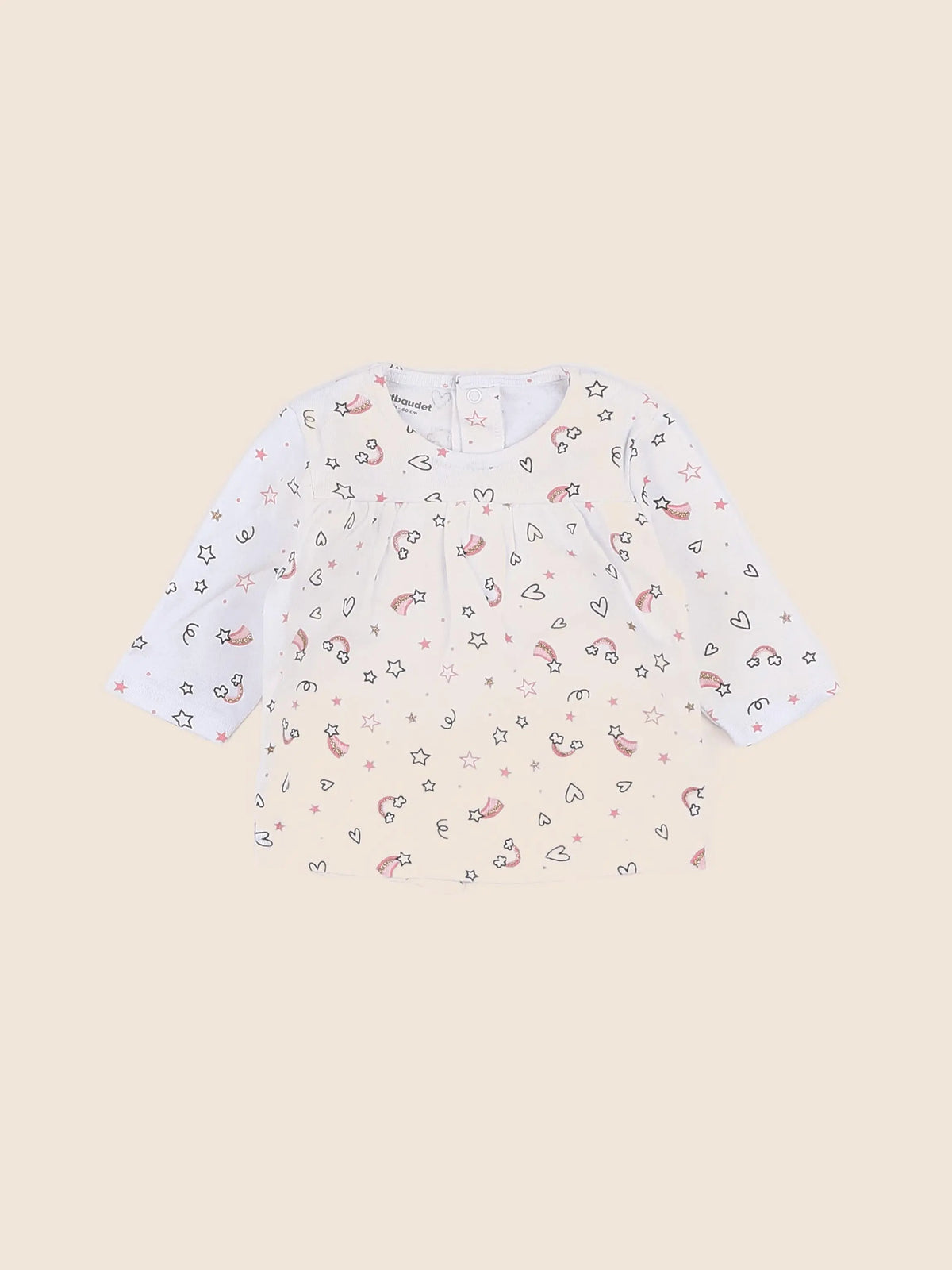 Vertbaudet - pyjama coton multicolore - 3 mois