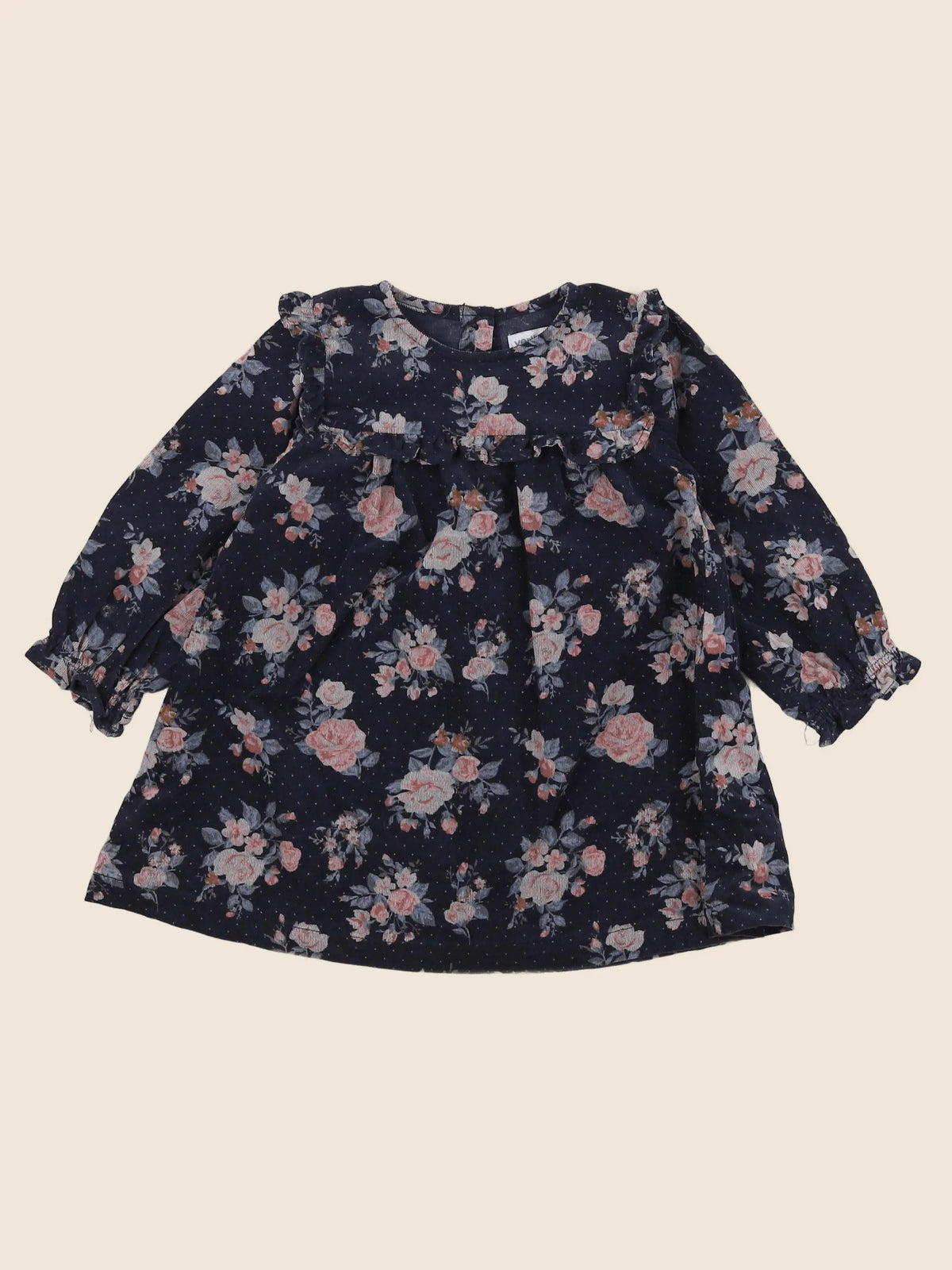 Vertbaudet - robe bleu - 12 mois