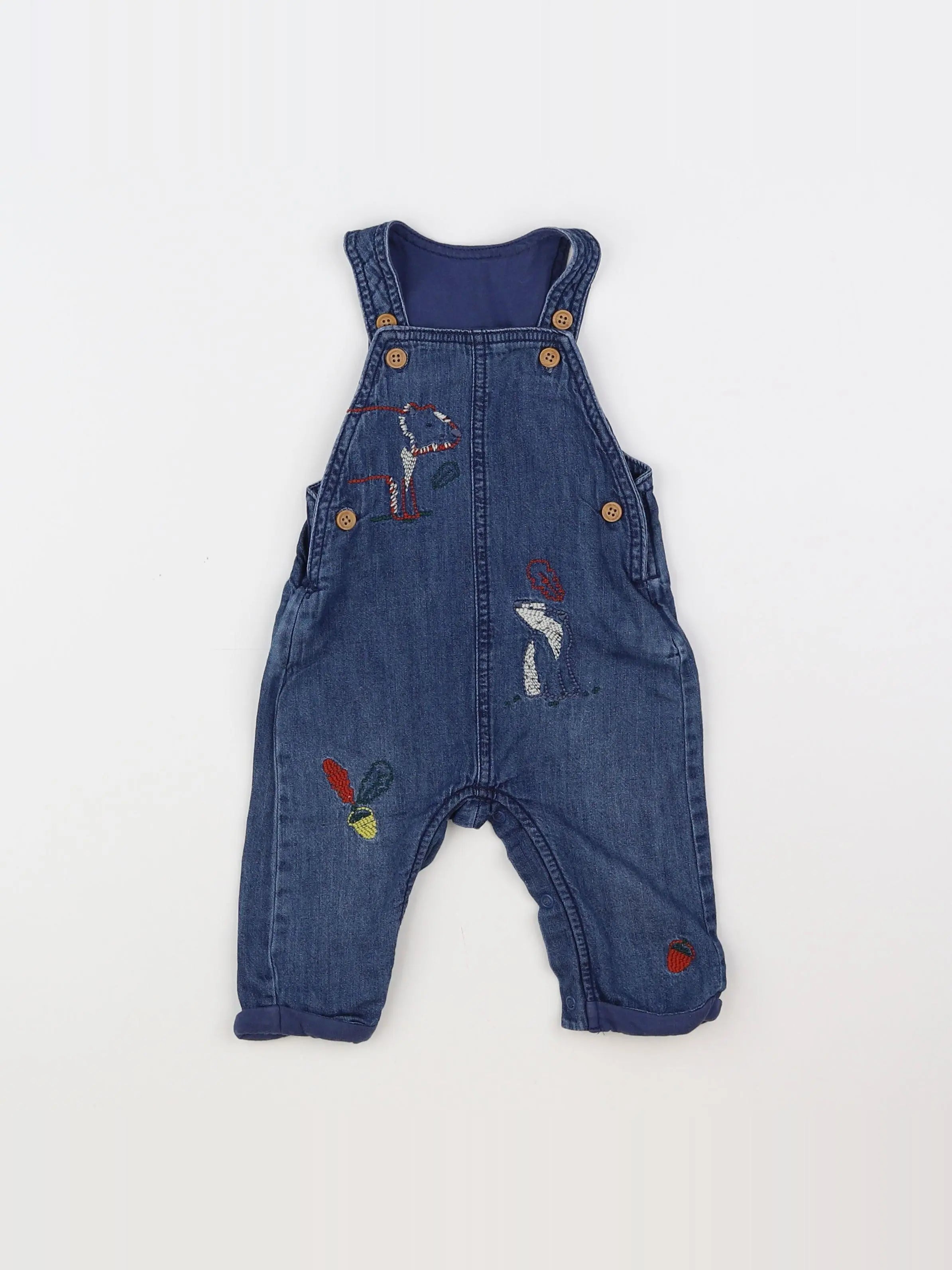Marks & Spencer - salopette bleu - 3/6 mois