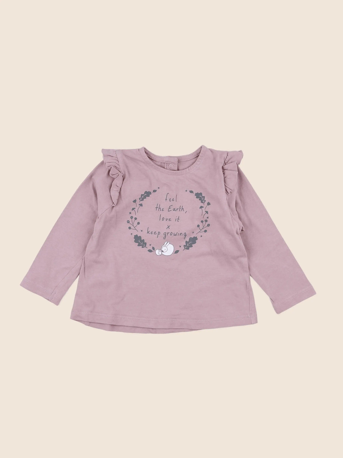 Vertbaudet - tee-shirt rose - 12 mois