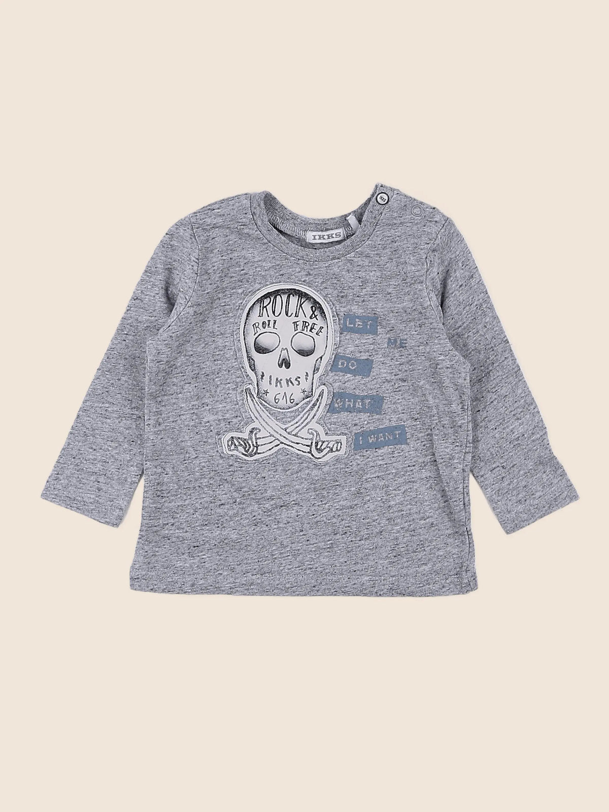 IKKS - tee-shirt gris - 12 mois