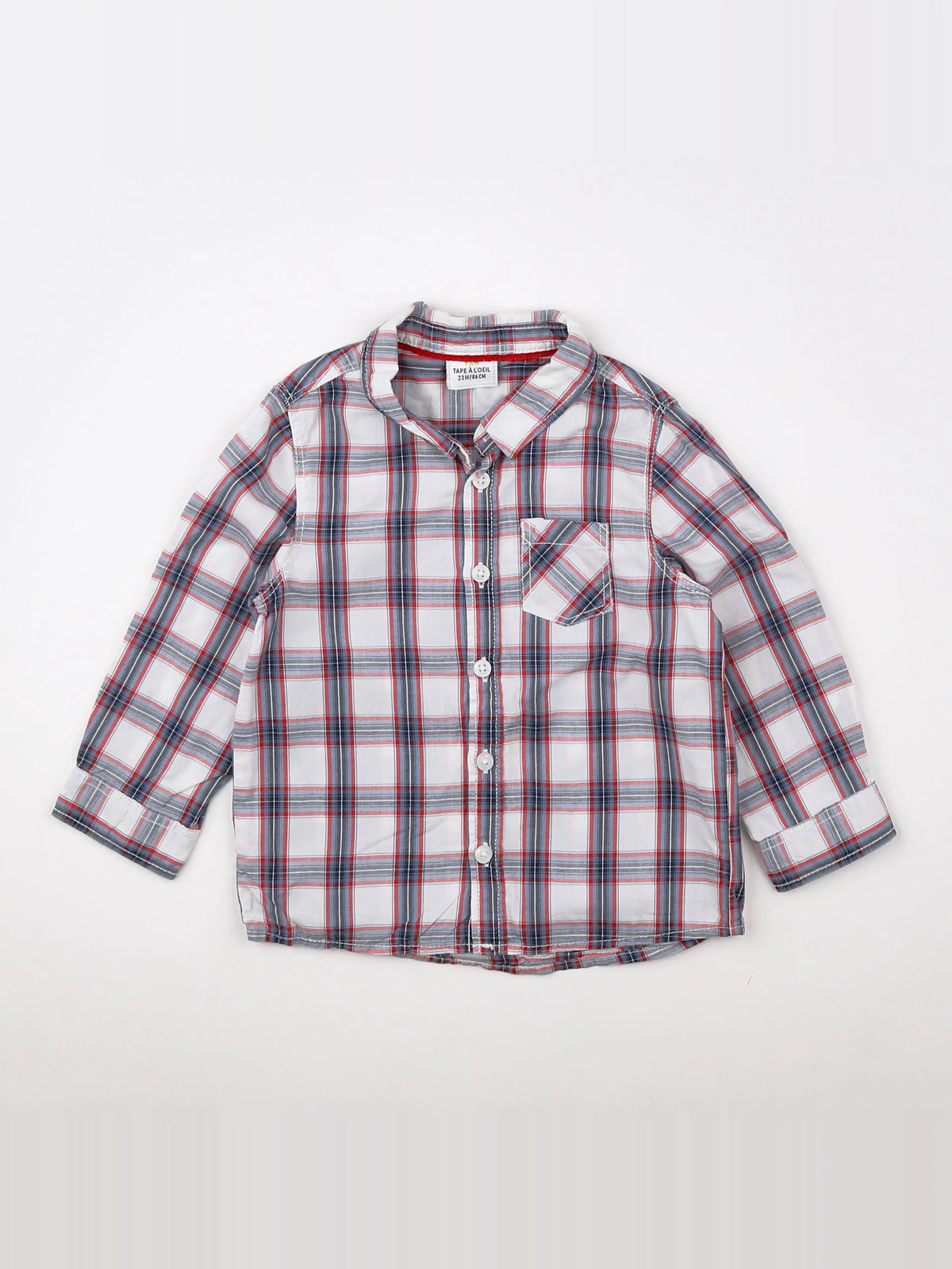 Tape à l'oeil - chemise bleu - 2 ans