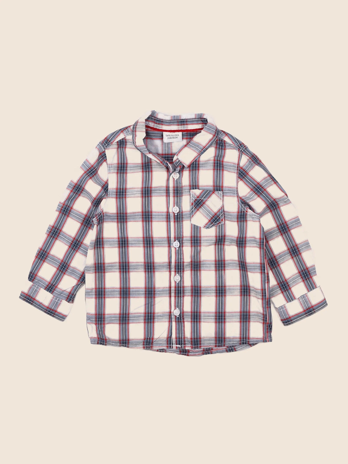 Tape à l'oeil - chemise bleu - 2 ans