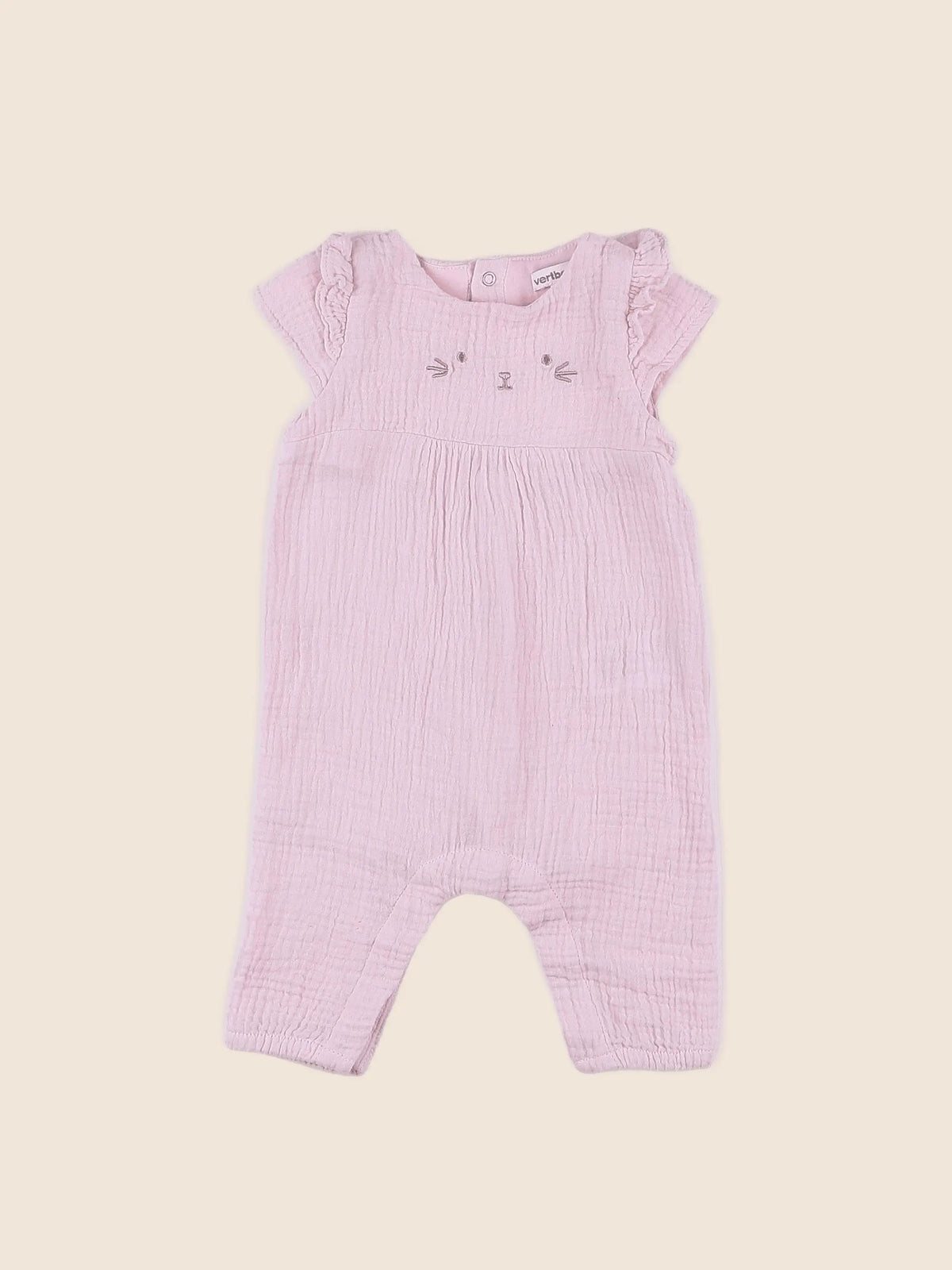 Vertbaudet - combinaison rose - 3 mois