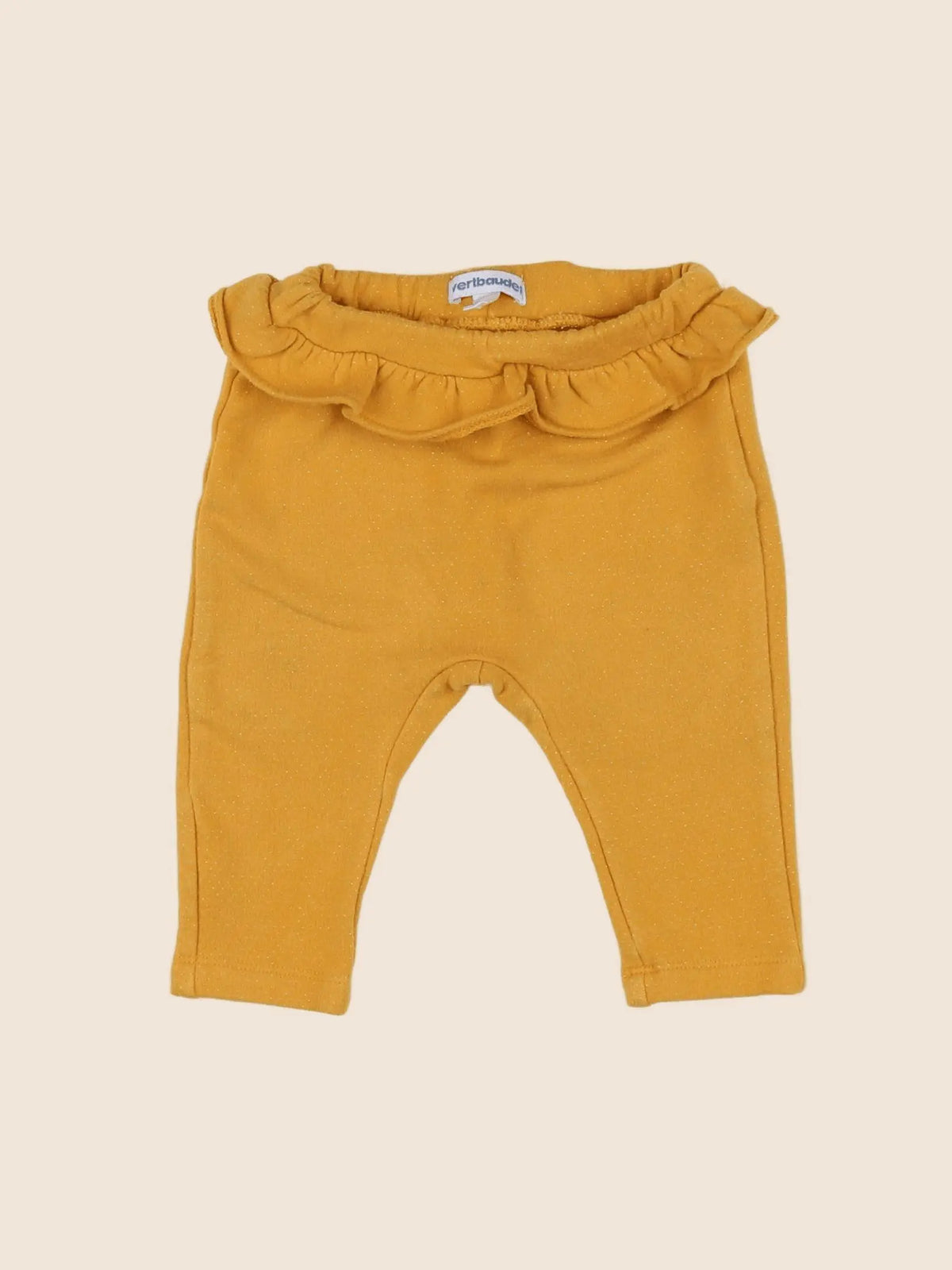 Vertbaudet - pantalon jaune, or - 6 mois