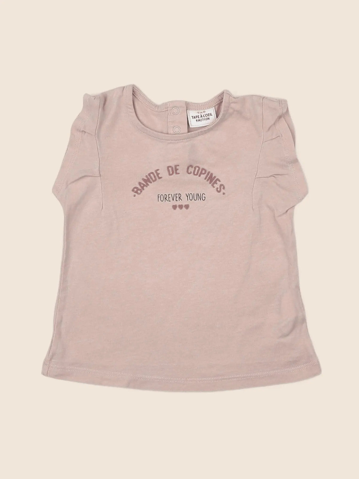Tape à l'oeil - tee-shirt rose - 9 mois