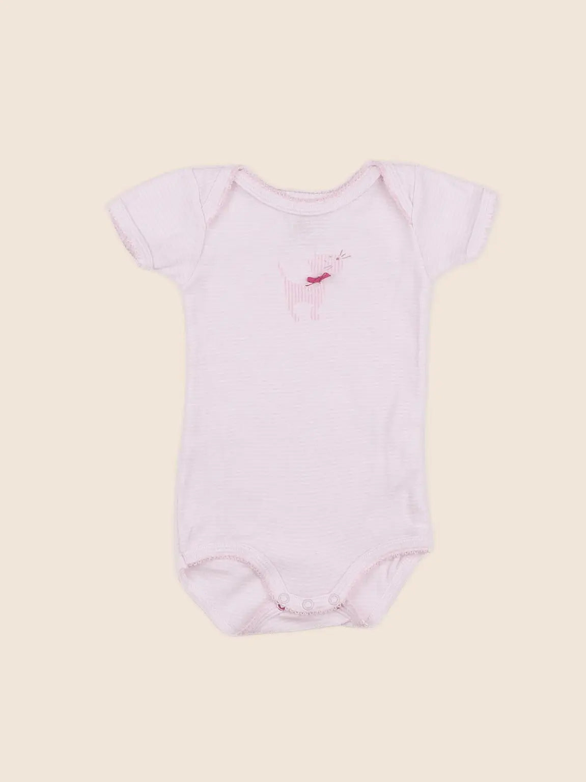 Petit Bateau - body rose - 3 mois