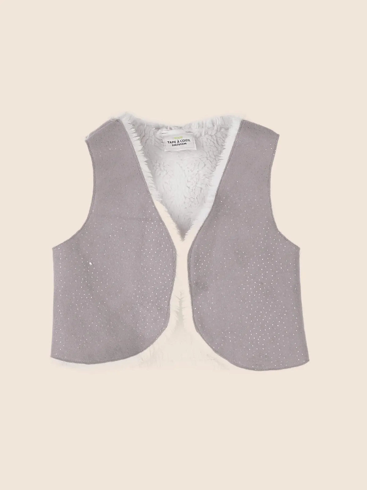Tape à l'oeil - gilet beige - 3 mois