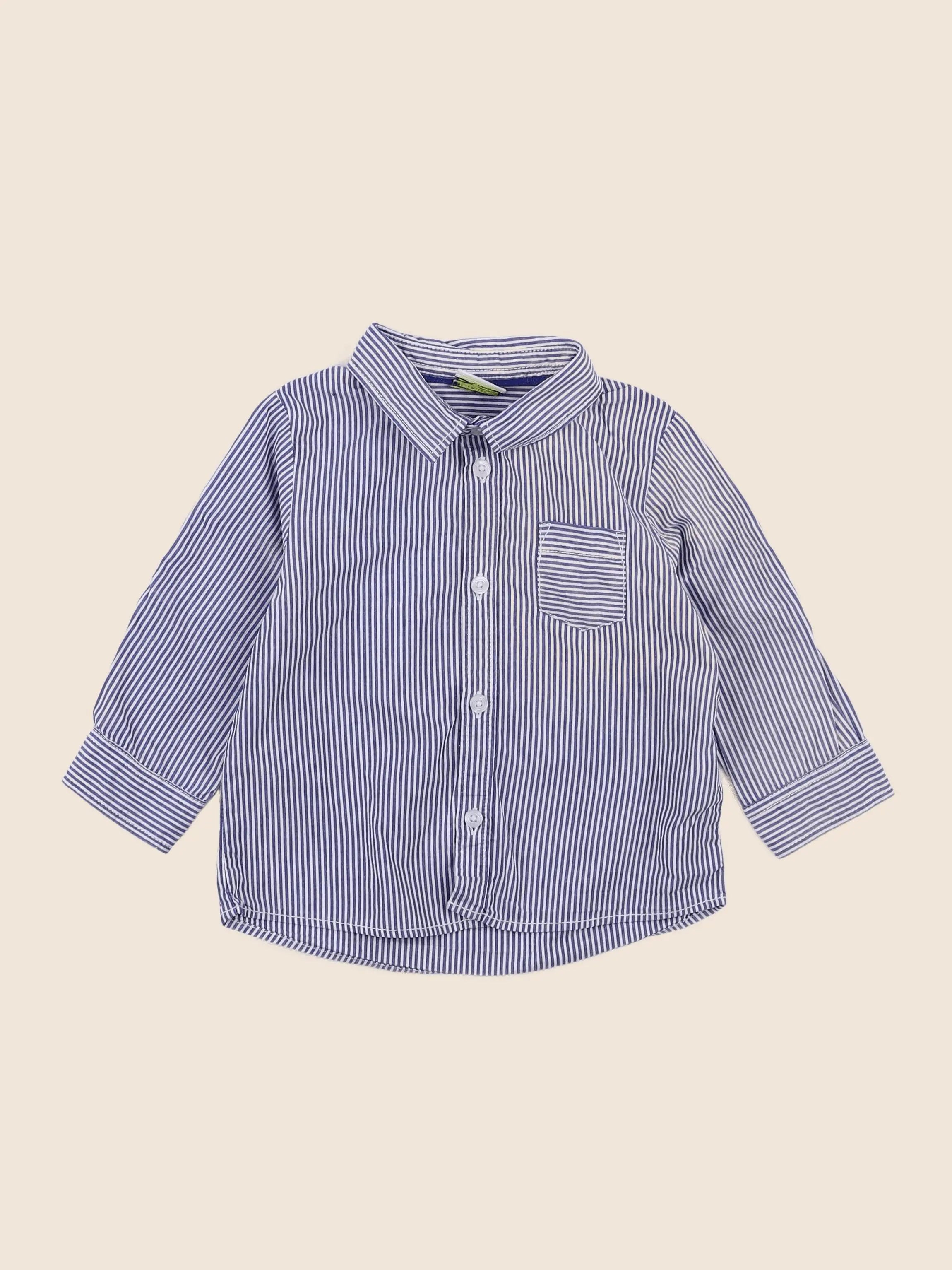 Tape à l'oeil - chemise bleu - 12 mois