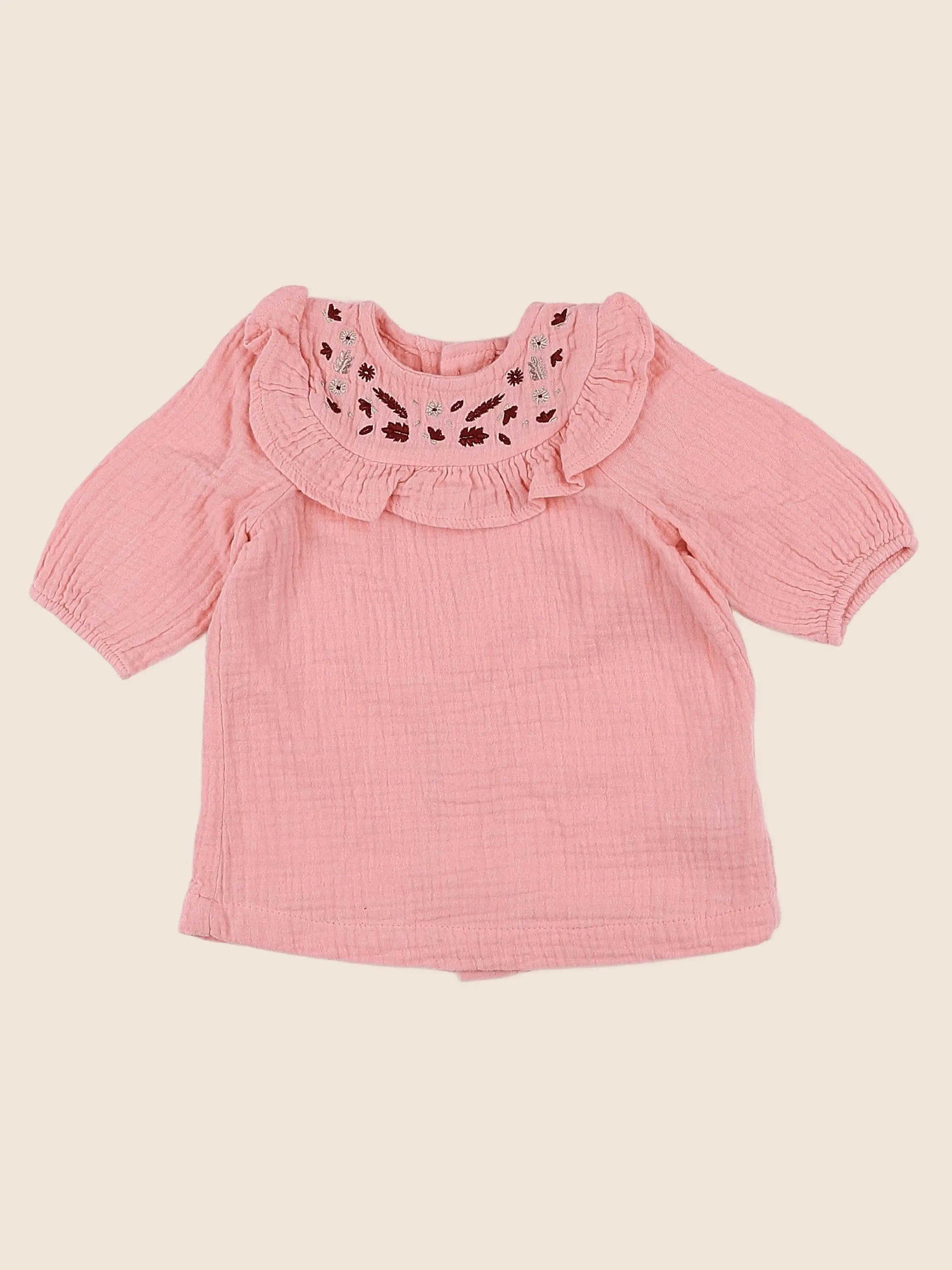 Vertbaudet - robe rose - 3 mois