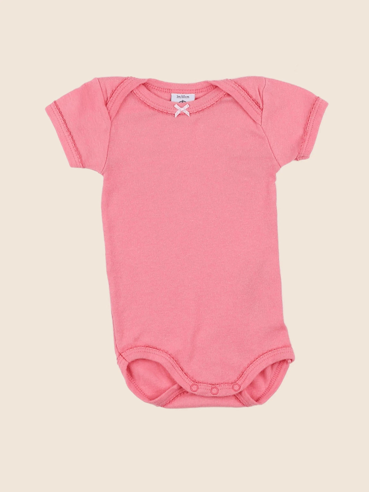 Petit Bateau - body rose - 3 mois